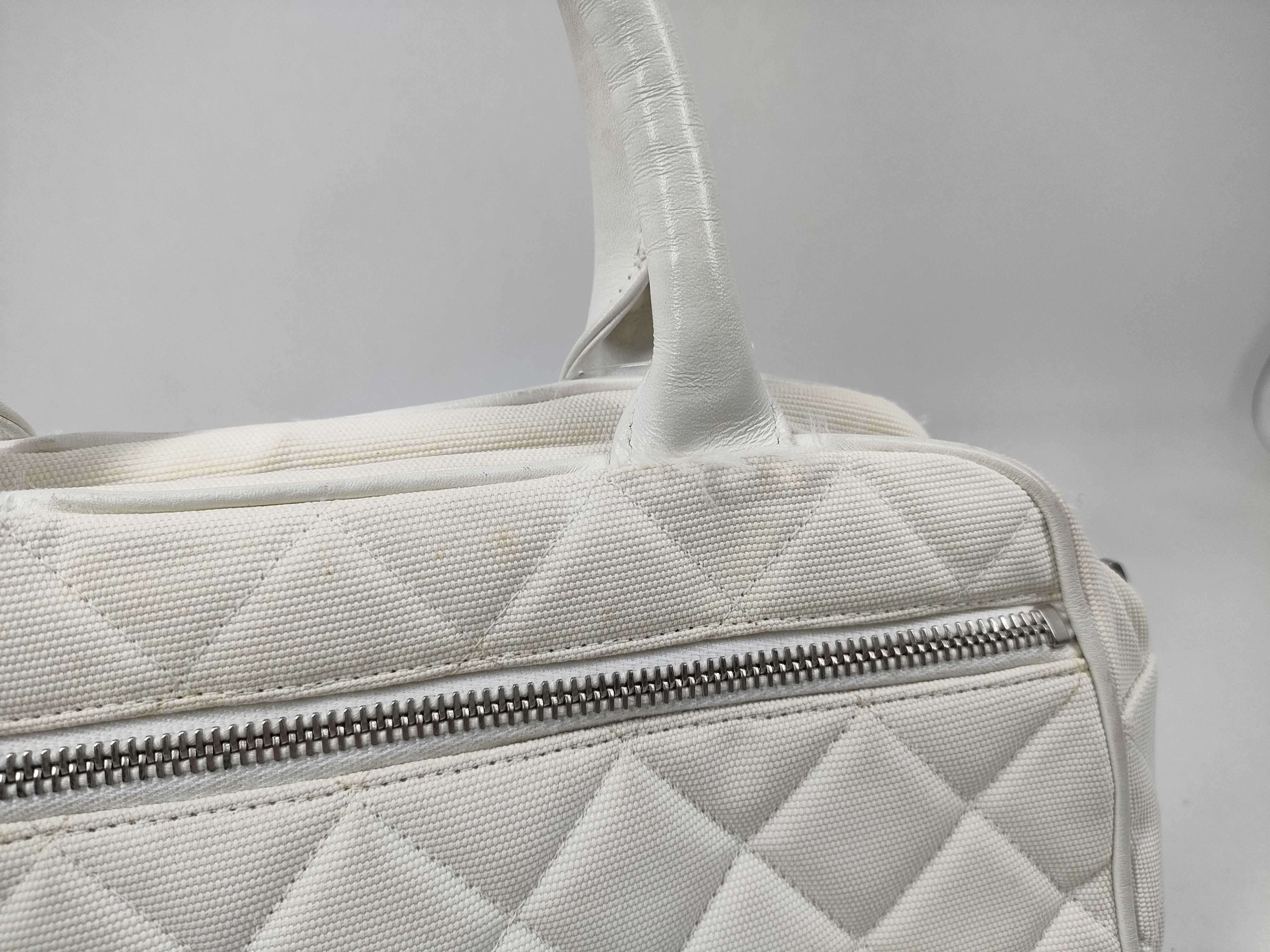 Sport Matelassé Canvas Handbag Mini Boston Bag — view 3
