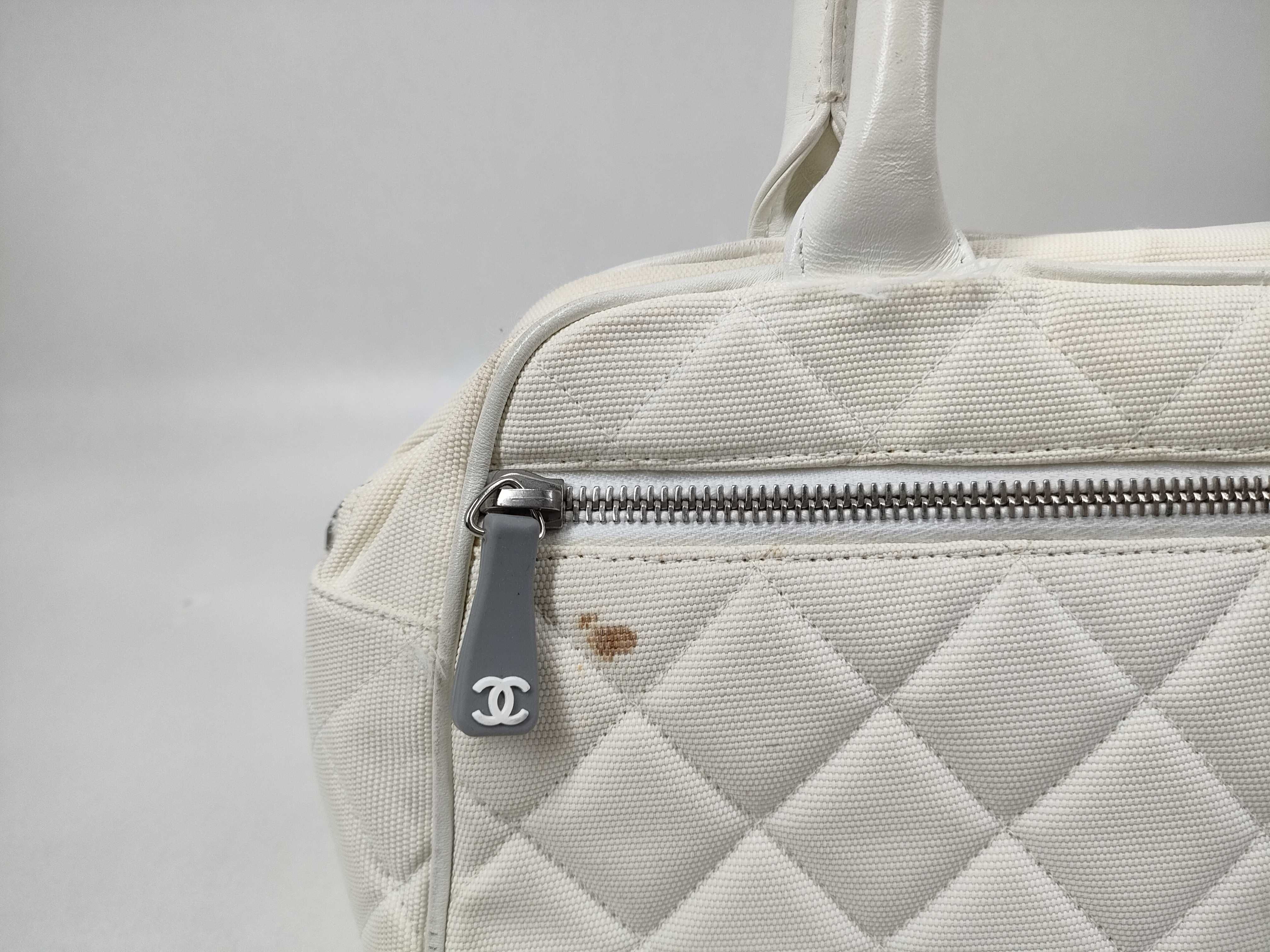 Sport Matelassé Canvas Handbag Mini Boston Bag — view 4