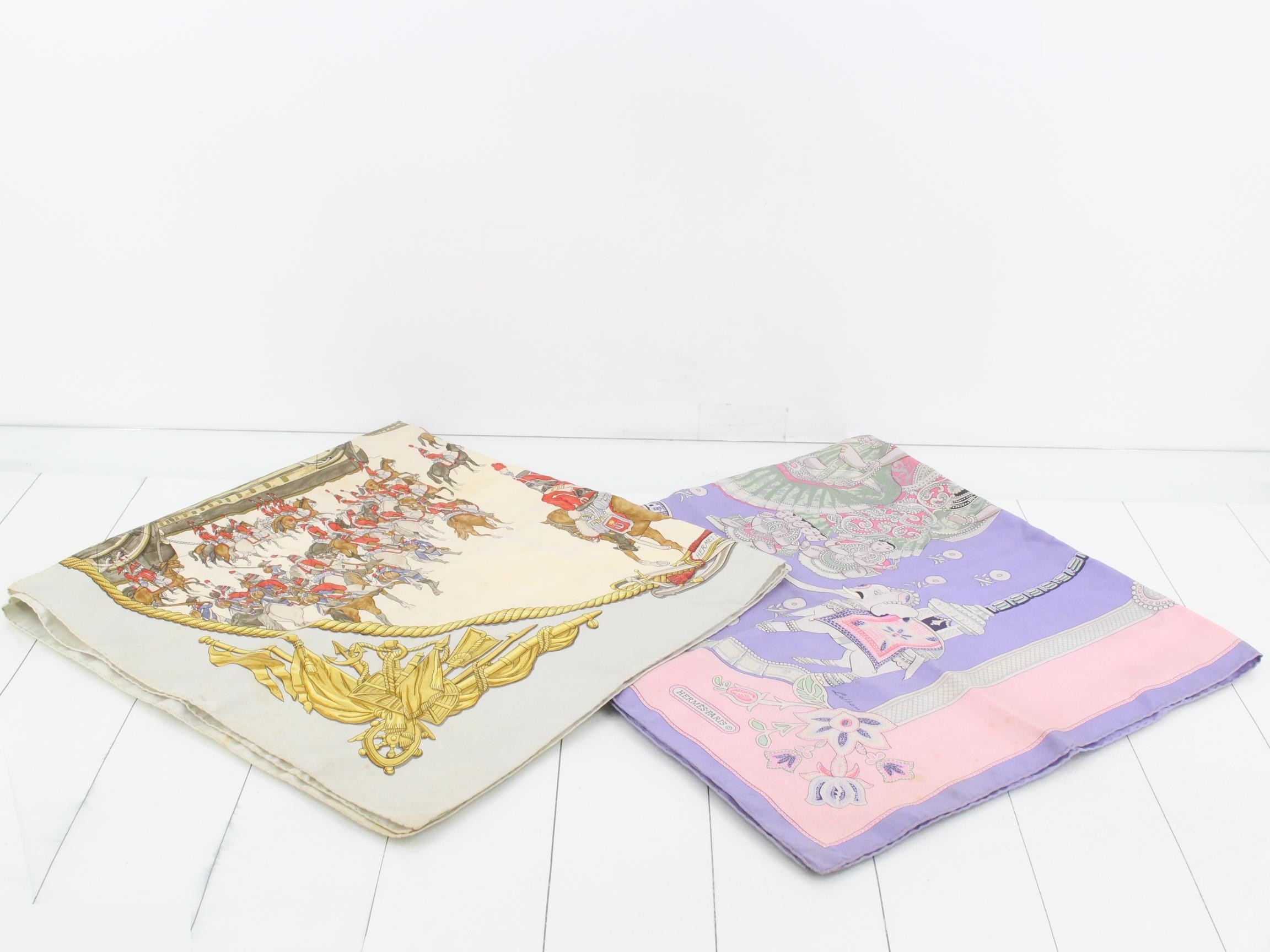 Two Carré scarves (bundle)