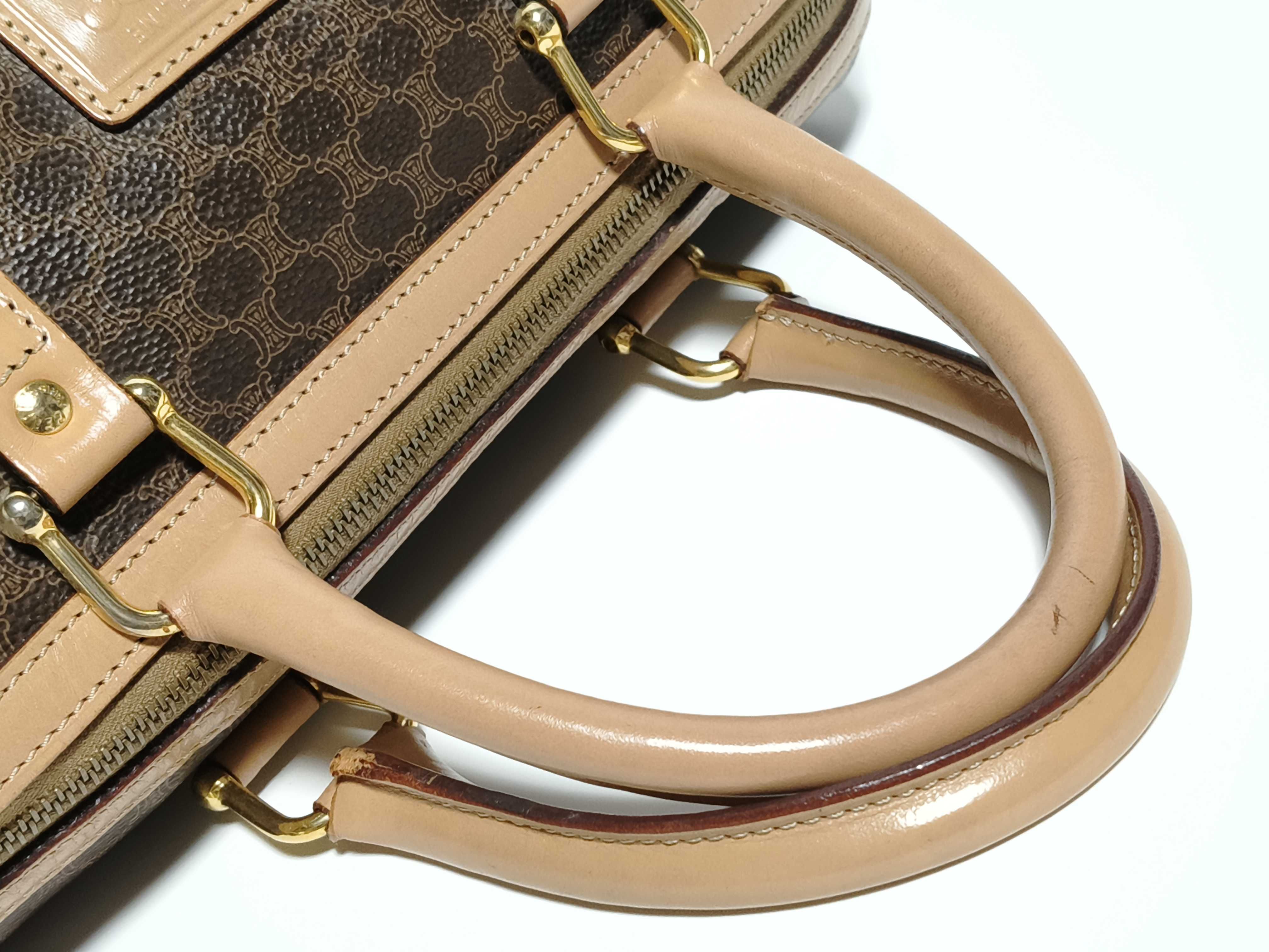 Mini Boston Bag, Brown Handbag — view 3