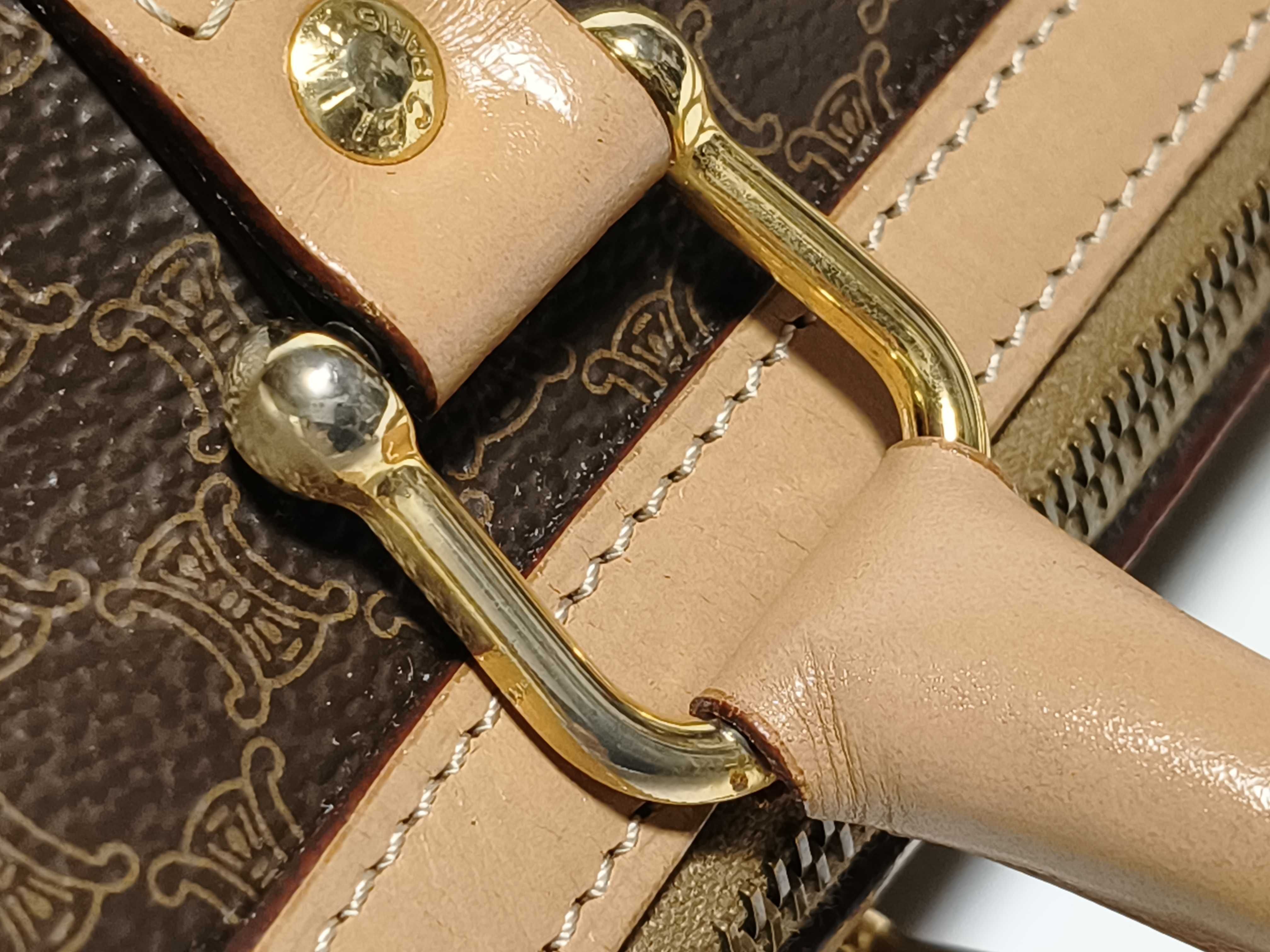 Mini Boston Bag, Brown Handbag — view 5