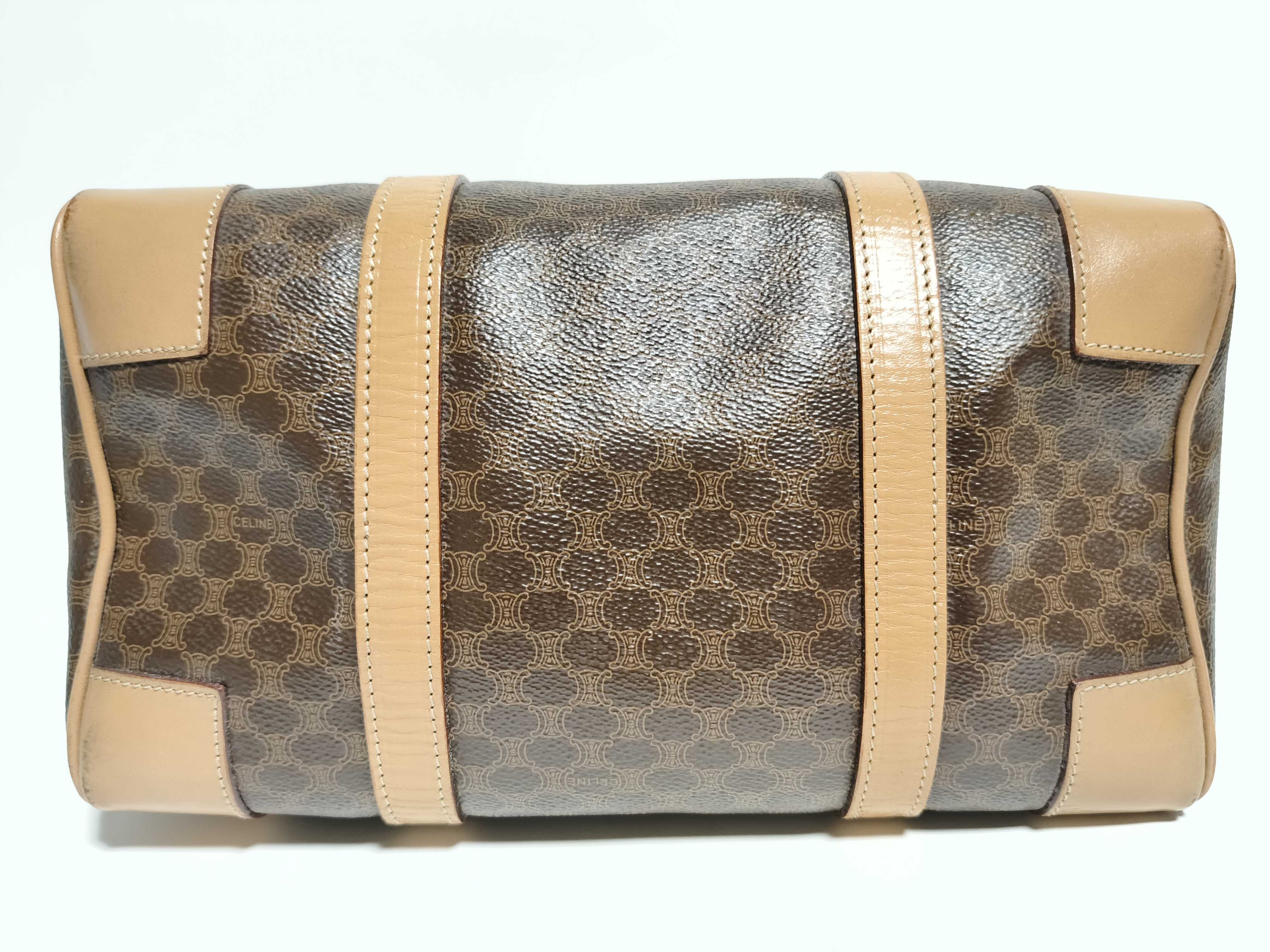 Mini Boston Bag, Brown Handbag — view 8