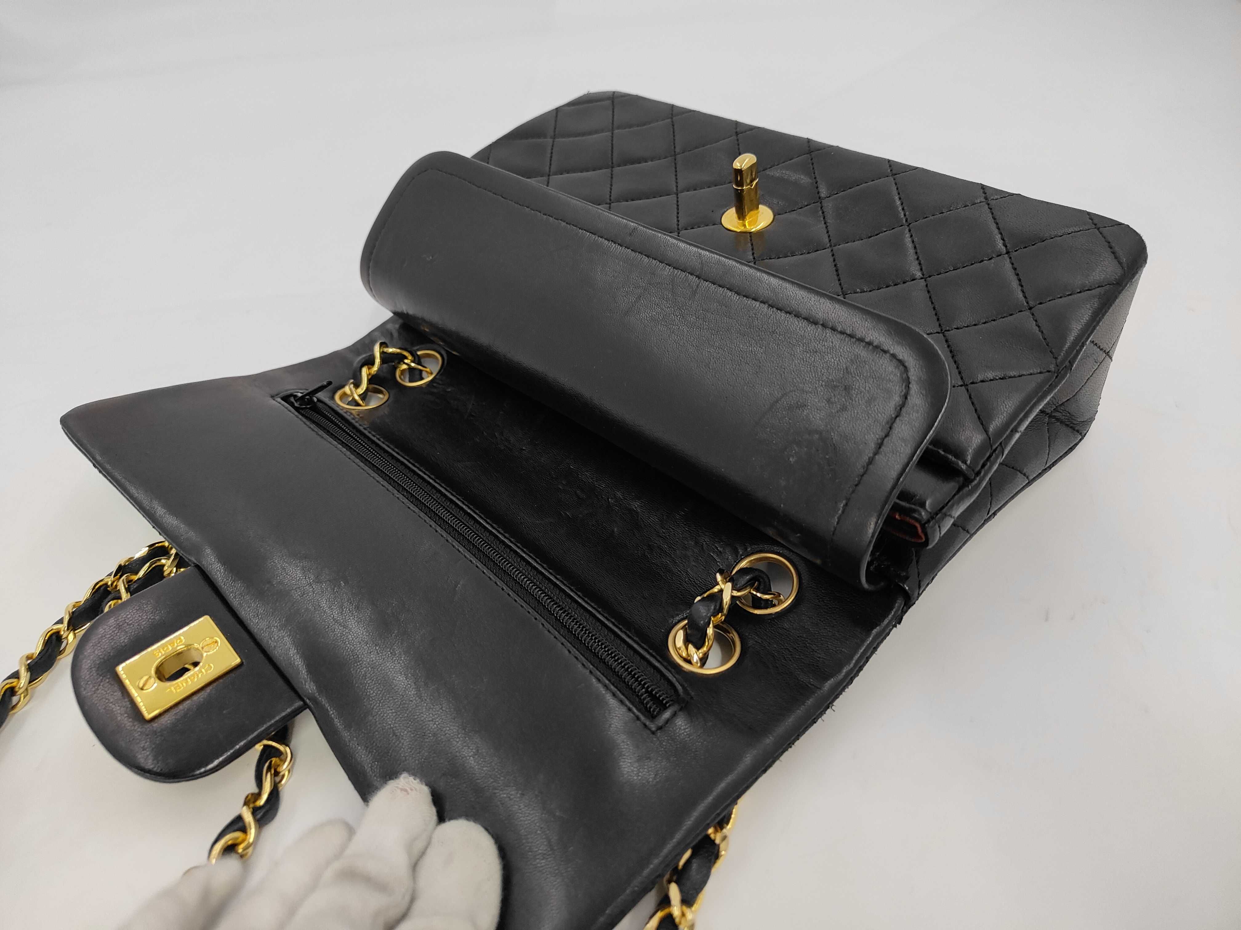 Matelassé 23 Lambskin Double Flap Double Chain Shoulder Bag — view 8