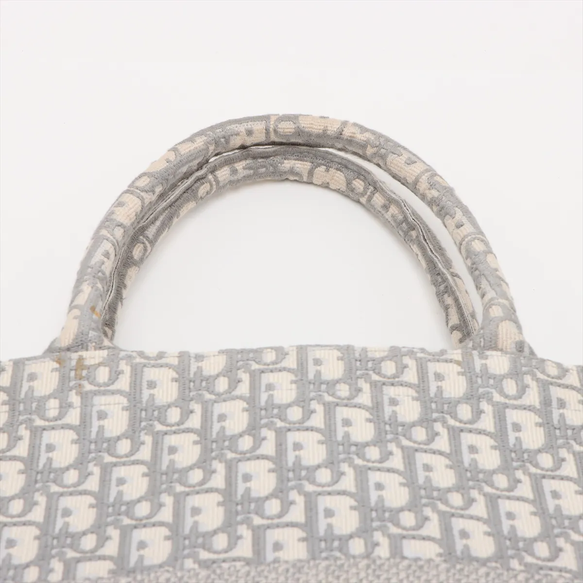 Oblique Book Tote Large Canvas Tote Bag, Gray — view 6