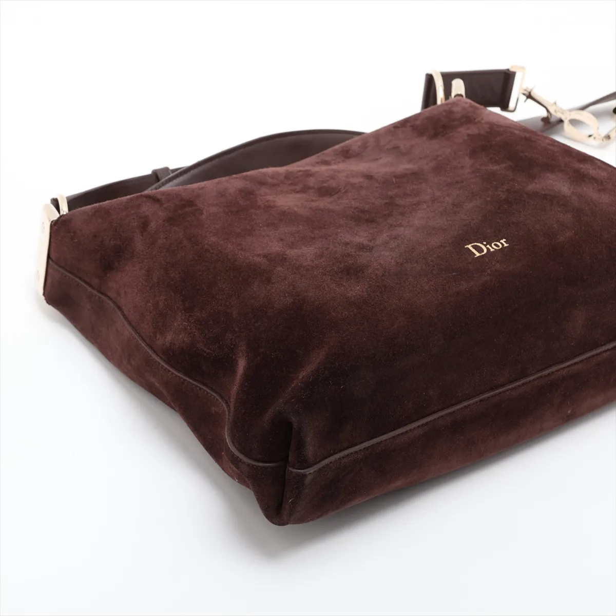 Diorly Medium Suede x Leather Shoulder Bag Brown Lucky Star — view 4