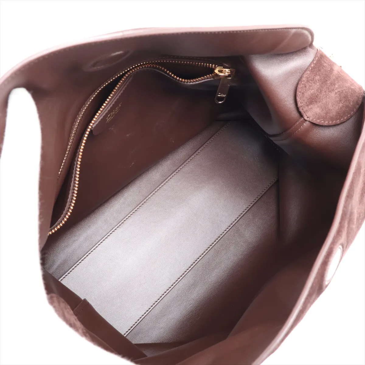 Diorly Medium Suede x Leather Shoulder Bag Brown Lucky Star — view 6