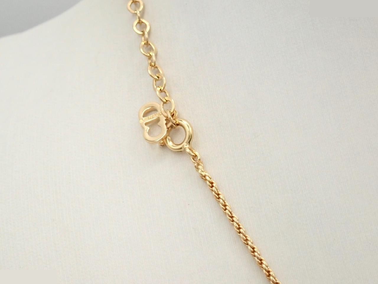 CD logo precious metal necklace/pendant, neck circumference approximately 45cm — view 2