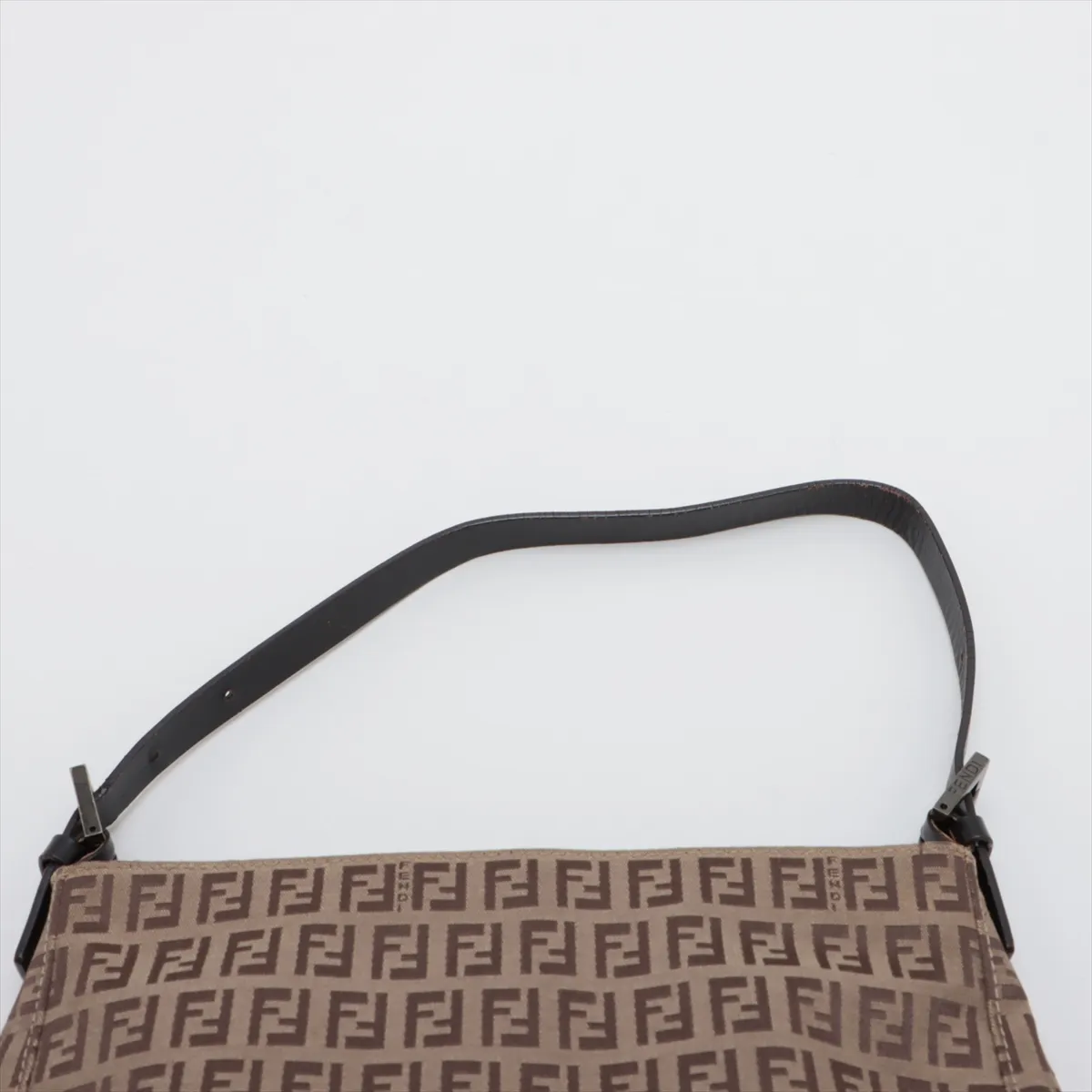 Zucchino Canvas x Leather Shoulder Bag Brown x Beige 8BR042 — view 6
