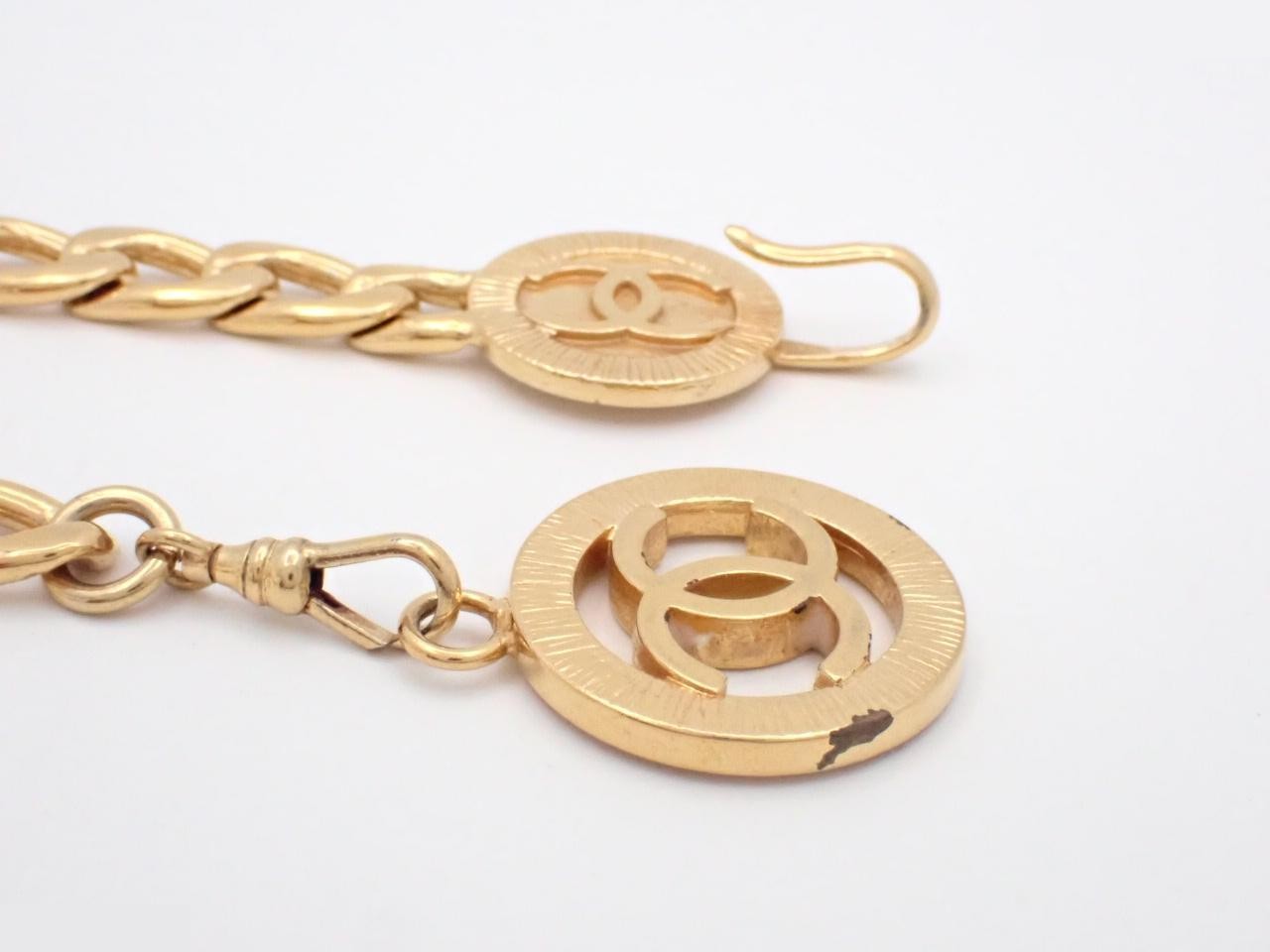 Coco Mark belt, gold, 86cm — view 3