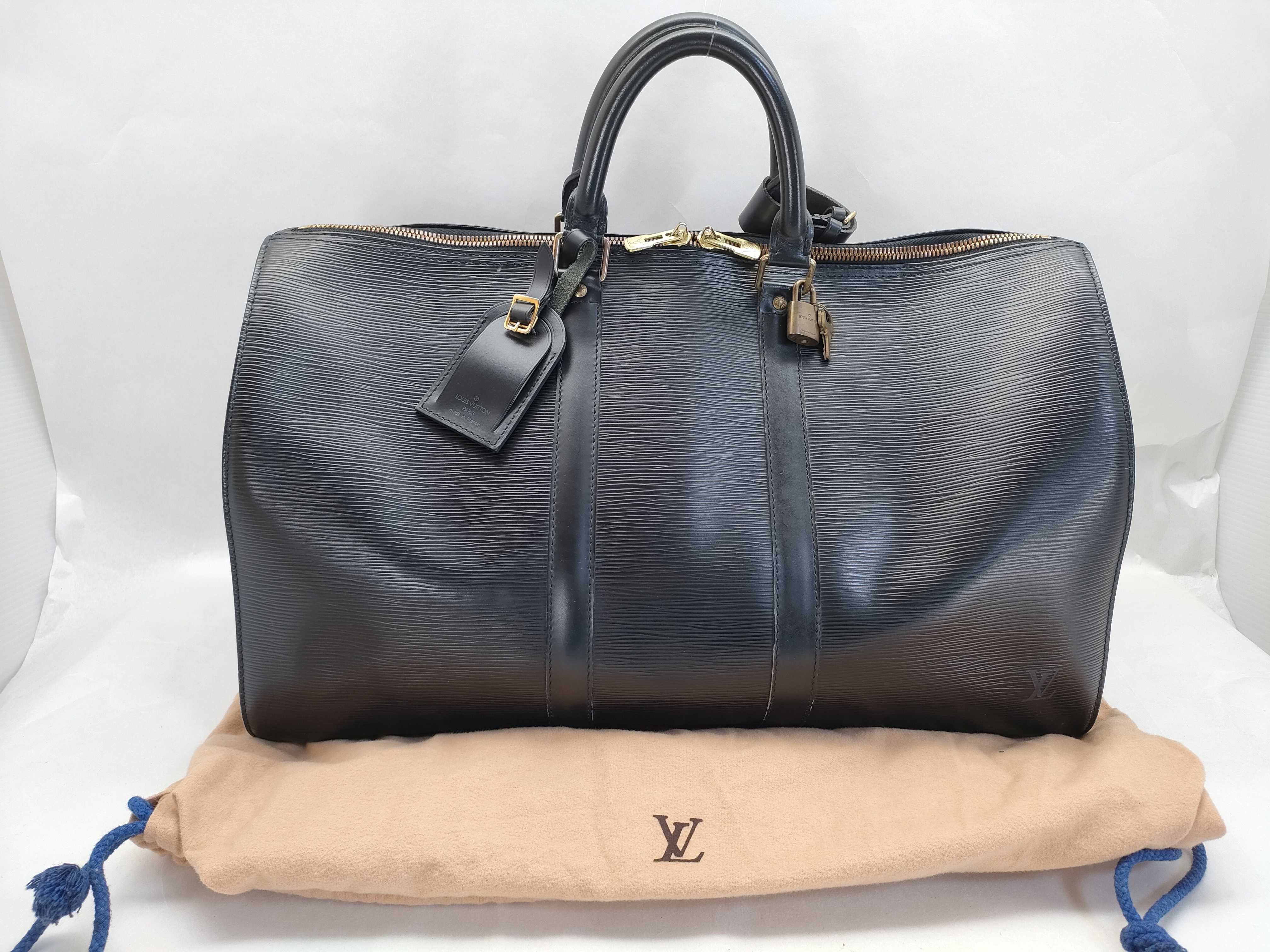 Epi Keepall 45 M59152 VI1905 Black Boston Bag