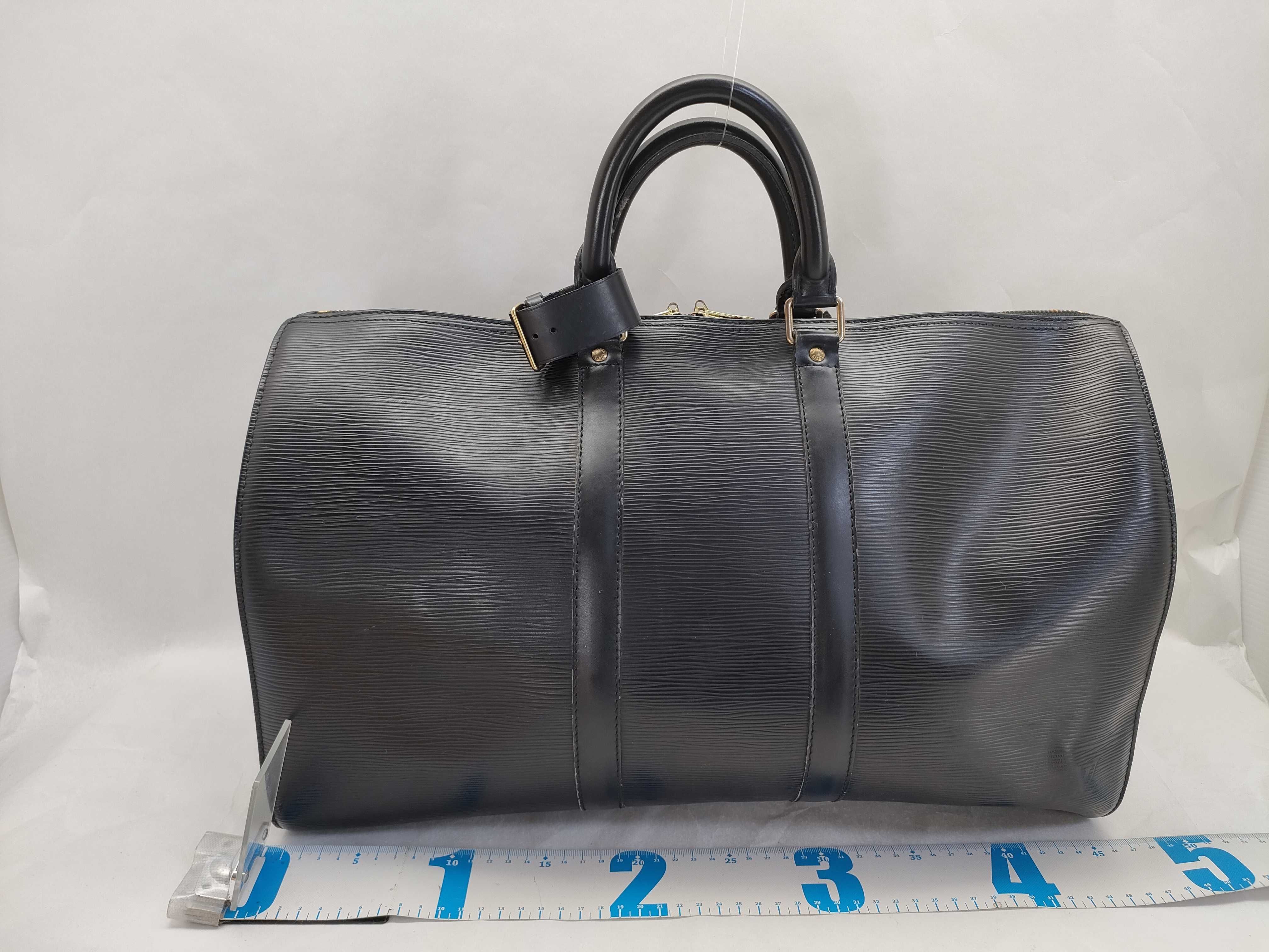 Epi Keepall 45 M59152 VI1905 Black Boston Bag — view 2