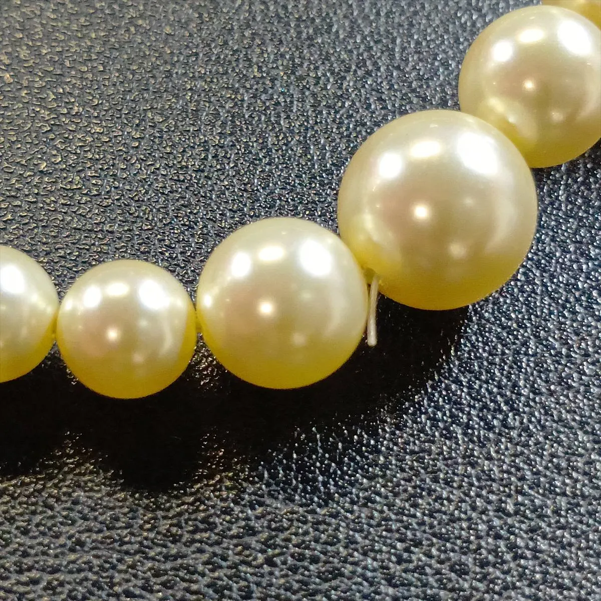 Coco Mark 10A Long Necklace, Gold Plated x Rhinestones x Faux Pearls, — view 8