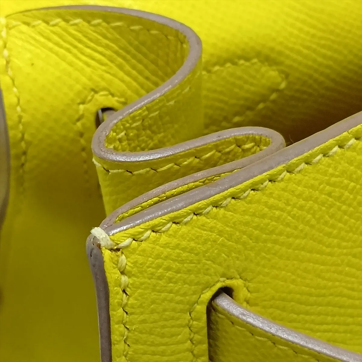 [Individually packaged] Hermes Kelly 28 Retournée Veau Epsom Lime Gold Hardware D:2019 — view 14