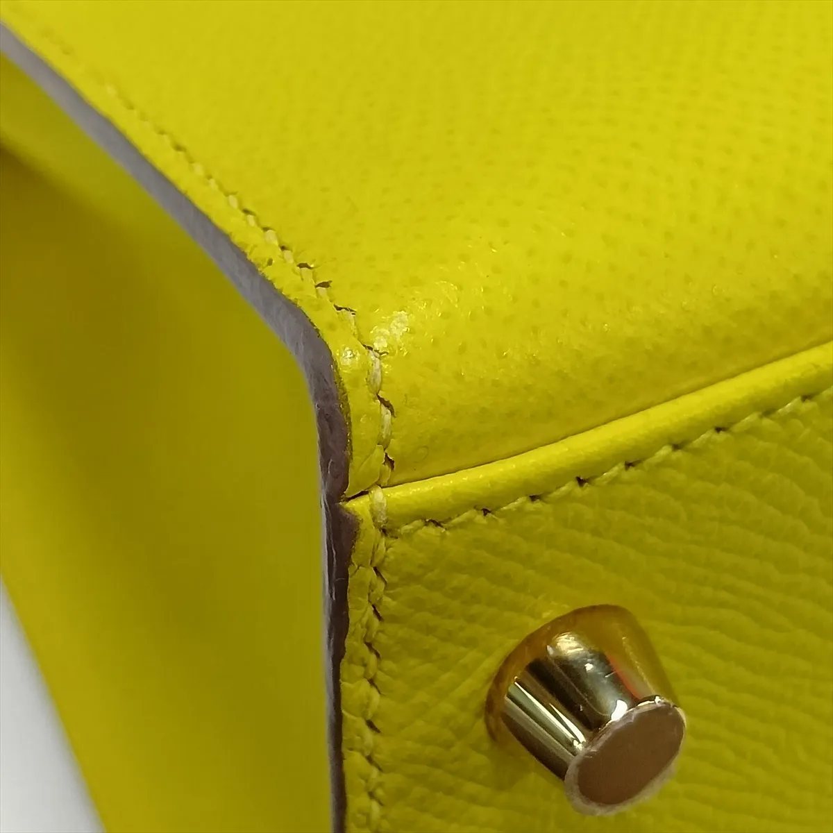 [Individually packaged] Hermes Kelly 28 Retournée Veau Epsom Lime Gold Hardware D:2019 — view 15