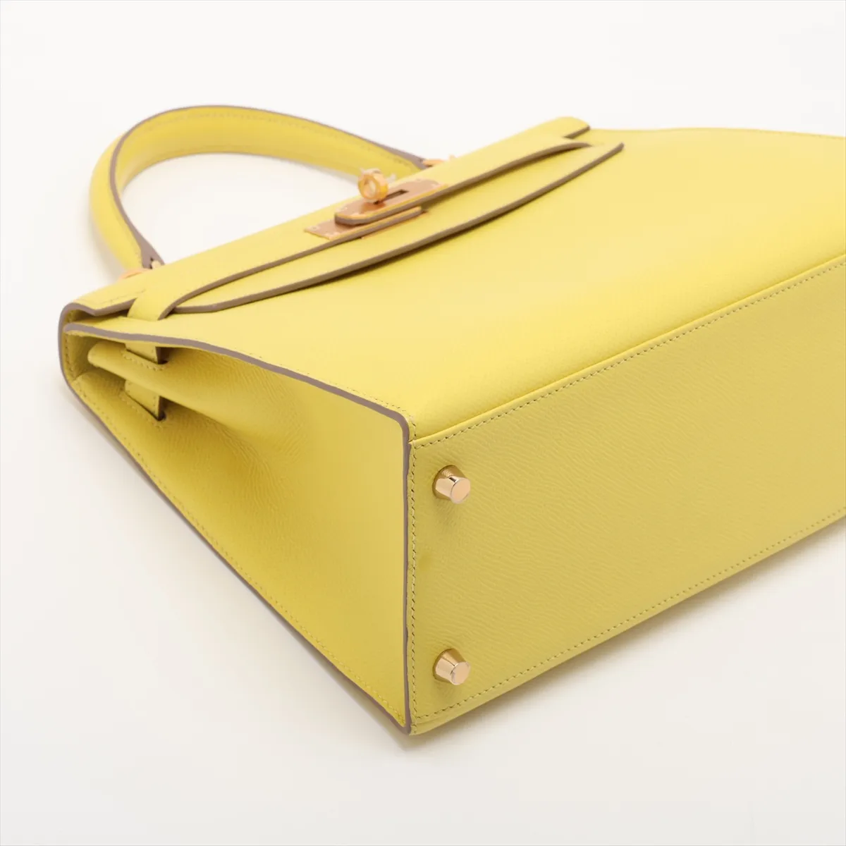 [Individually packaged] Hermes Kelly 28 Retournée Veau Epsom Lime Gold Hardware D:2019 — view 4