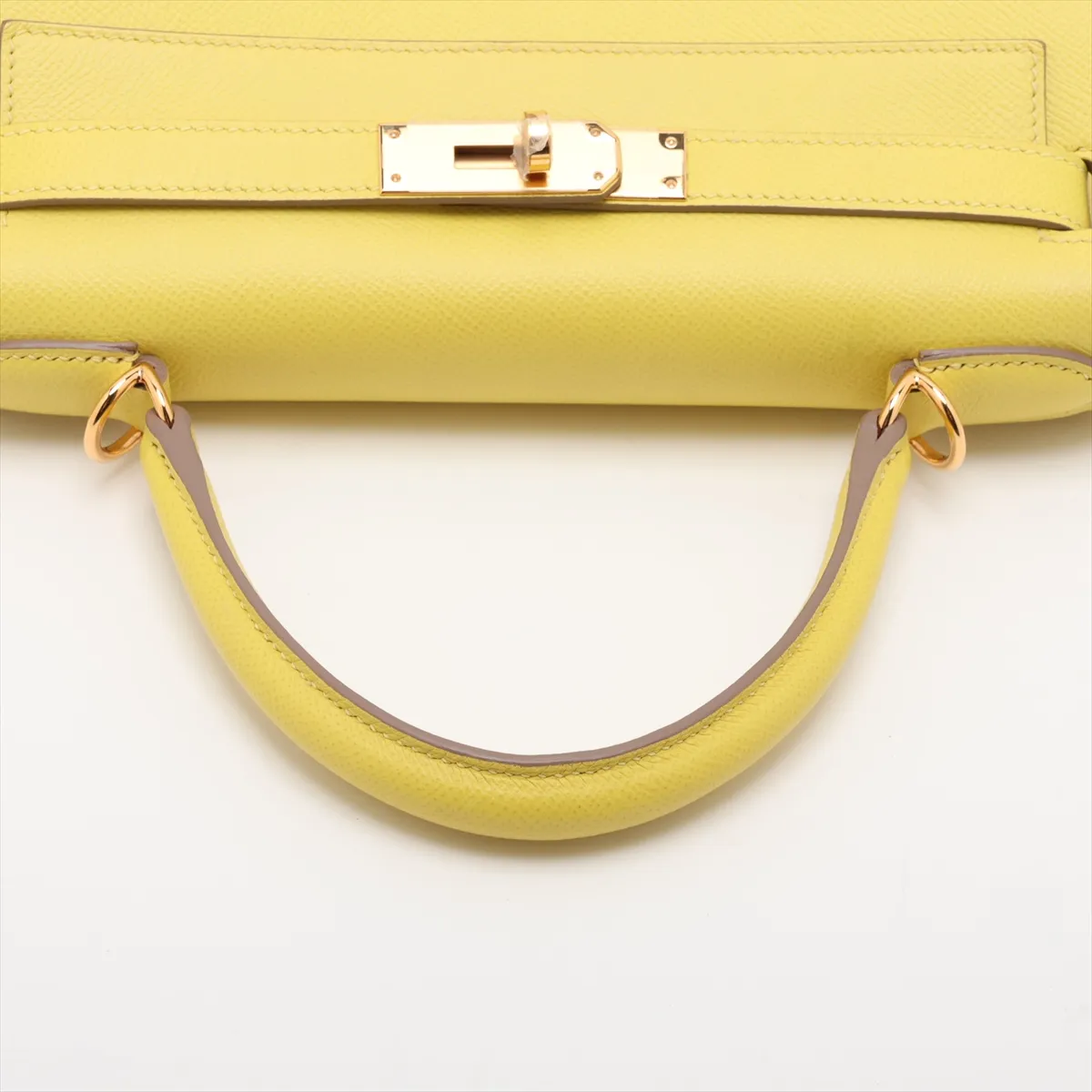 [Individually packaged] Hermes Kelly 28 Retournée Veau Epsom Lime Gold Hardware D:2019 — view 5