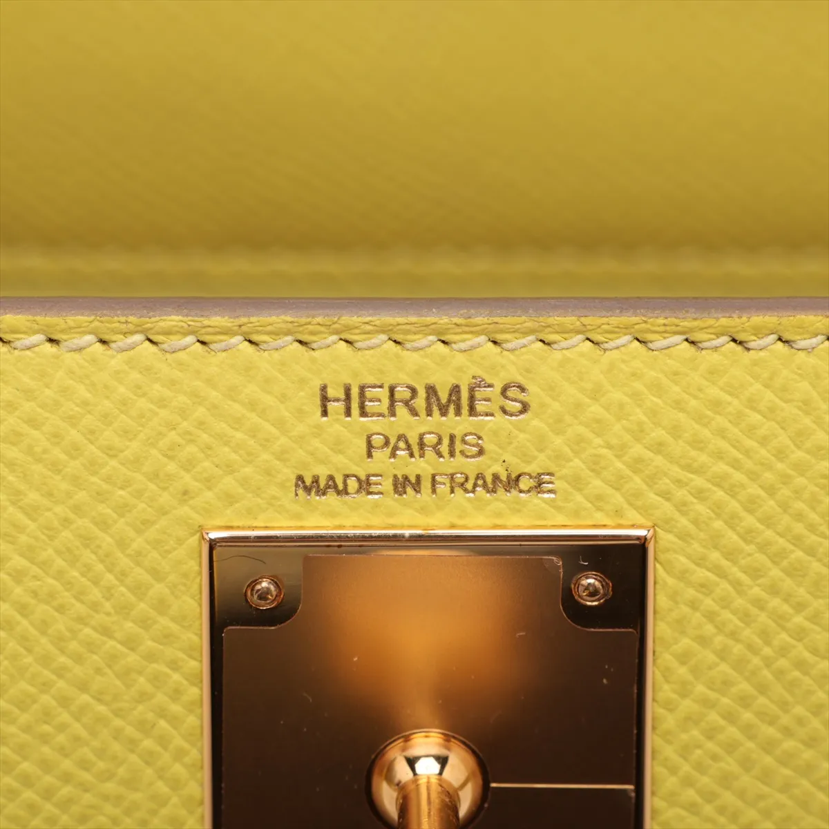 [Individually packaged] Hermes Kelly 28 Retournée Veau Epsom Lime Gold Hardware D:2019 — view 10