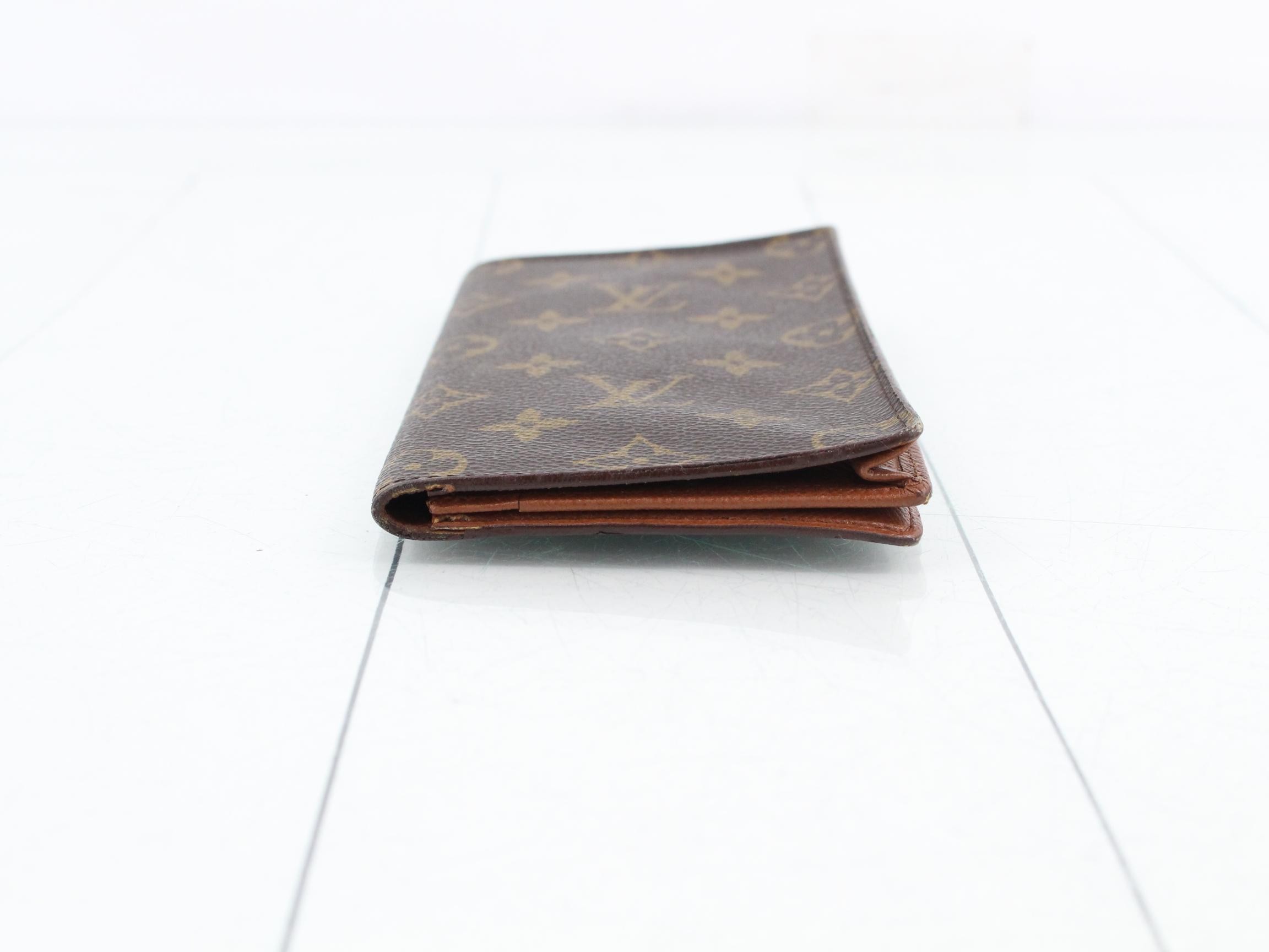 Portecarte Credit Monogram Billfold Long Wallet — view 3