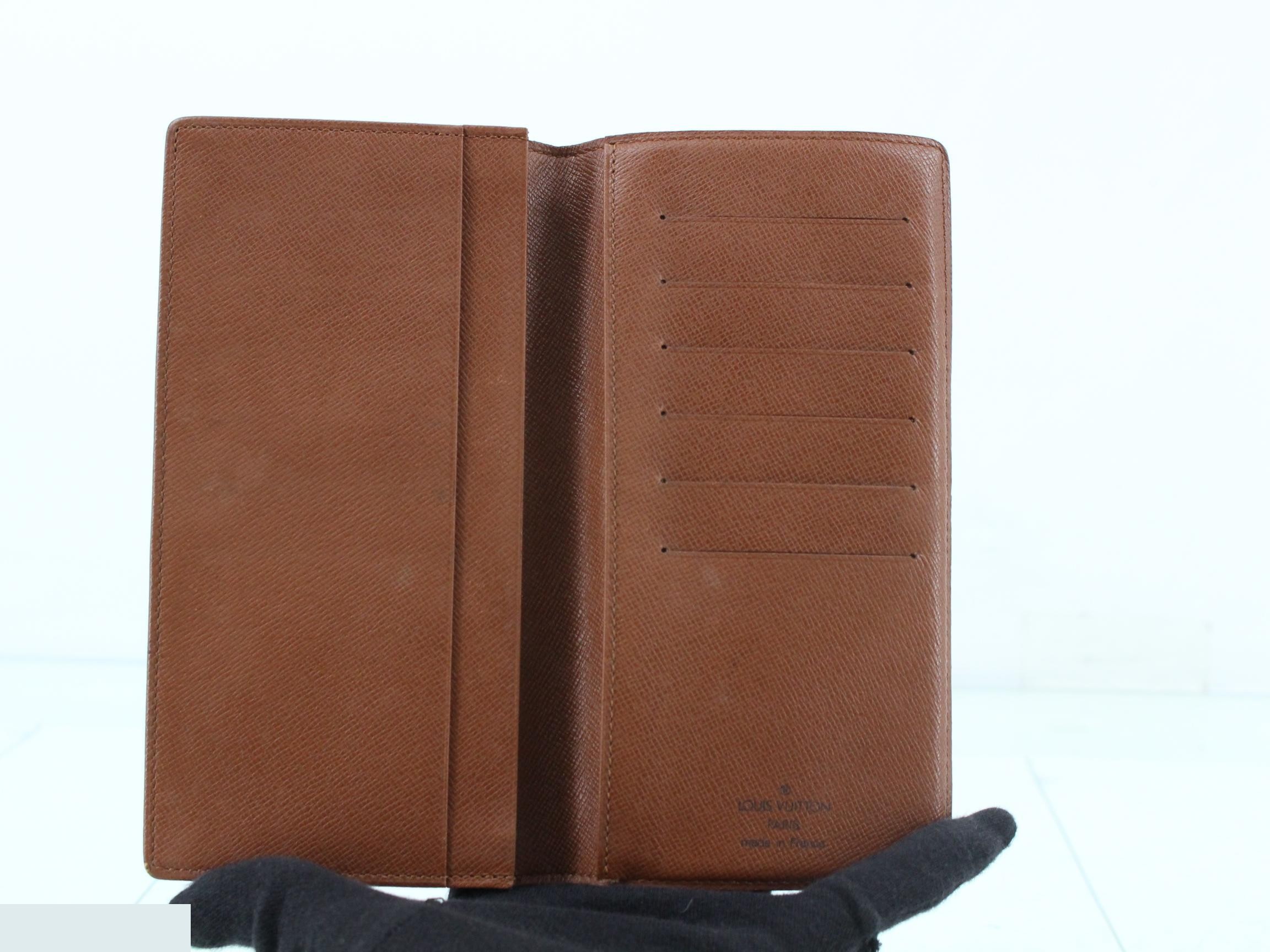 Portecarte Credit Monogram Billfold Long Wallet — view 4