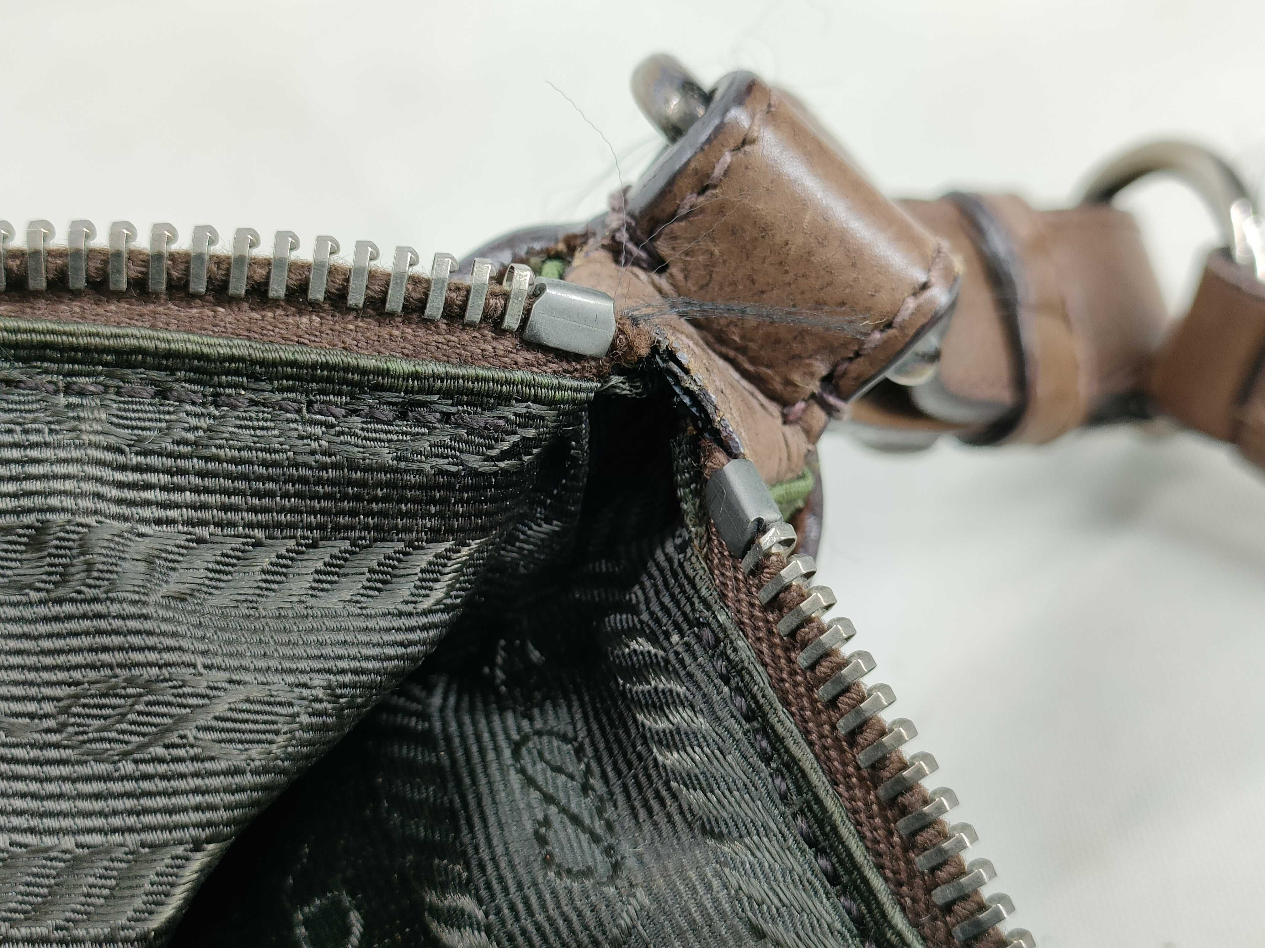 Nylon Prada Shoulder Bag Khaki Shoulder Bag — view 11