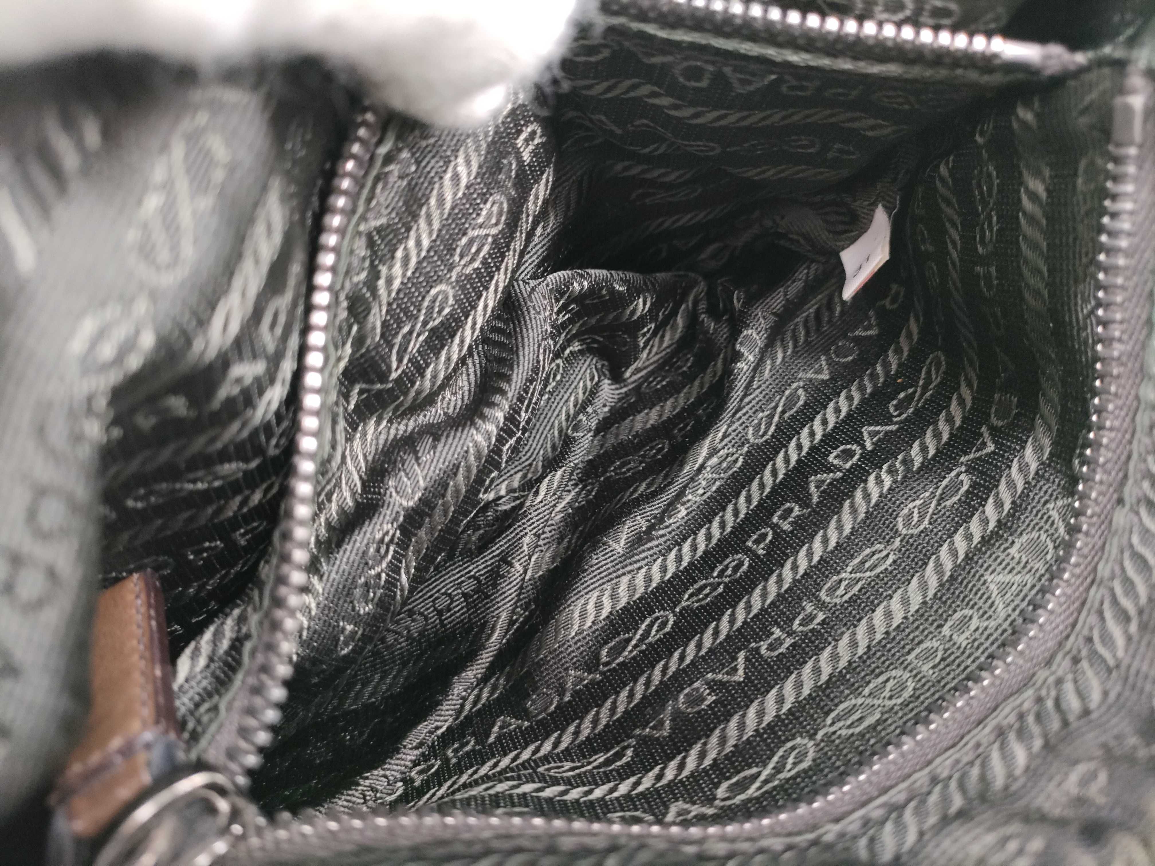 Nylon Prada Shoulder Bag Khaki Shoulder Bag — view 12