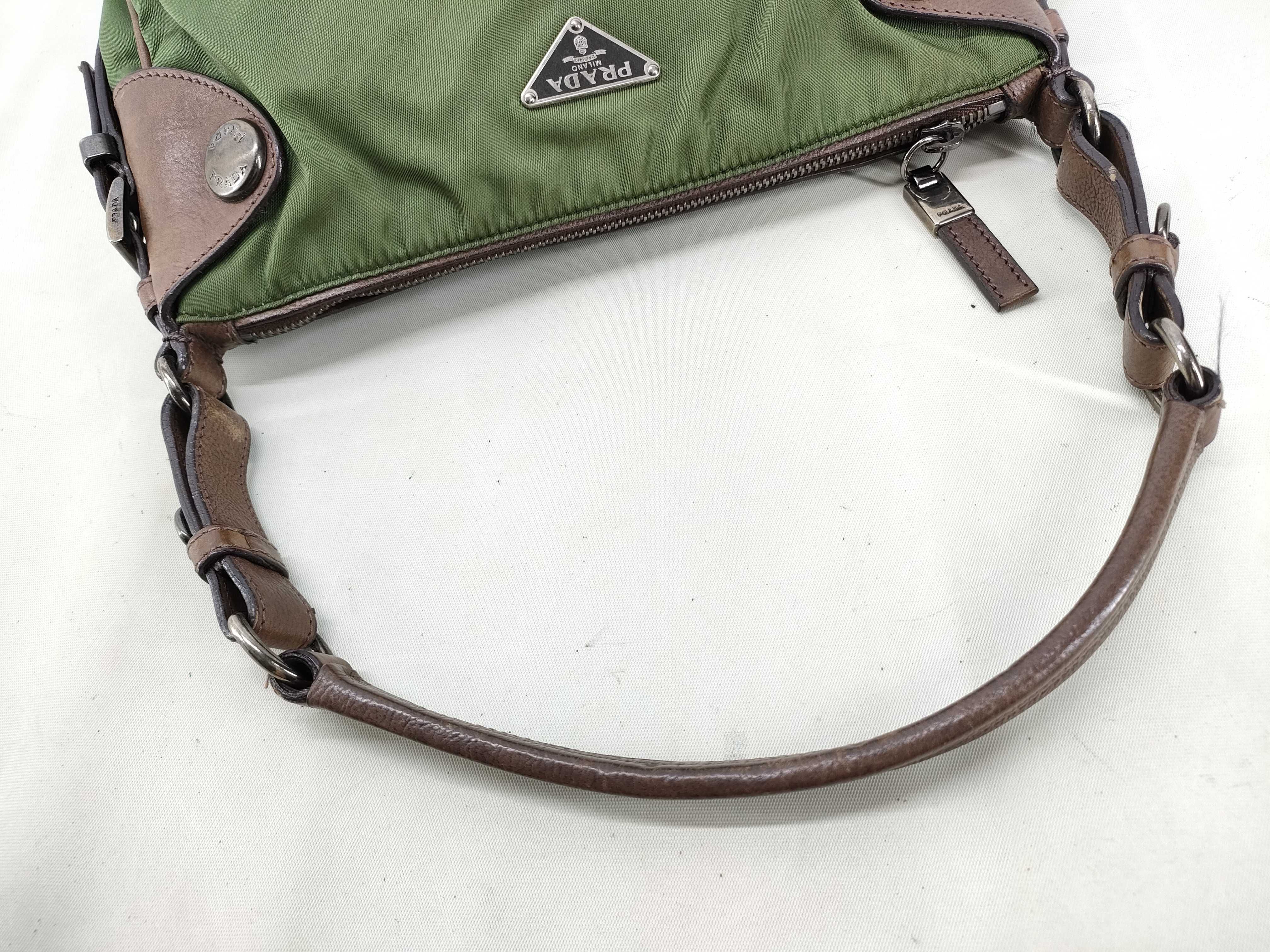 Nylon Prada Shoulder Bag Khaki Shoulder Bag — view 5