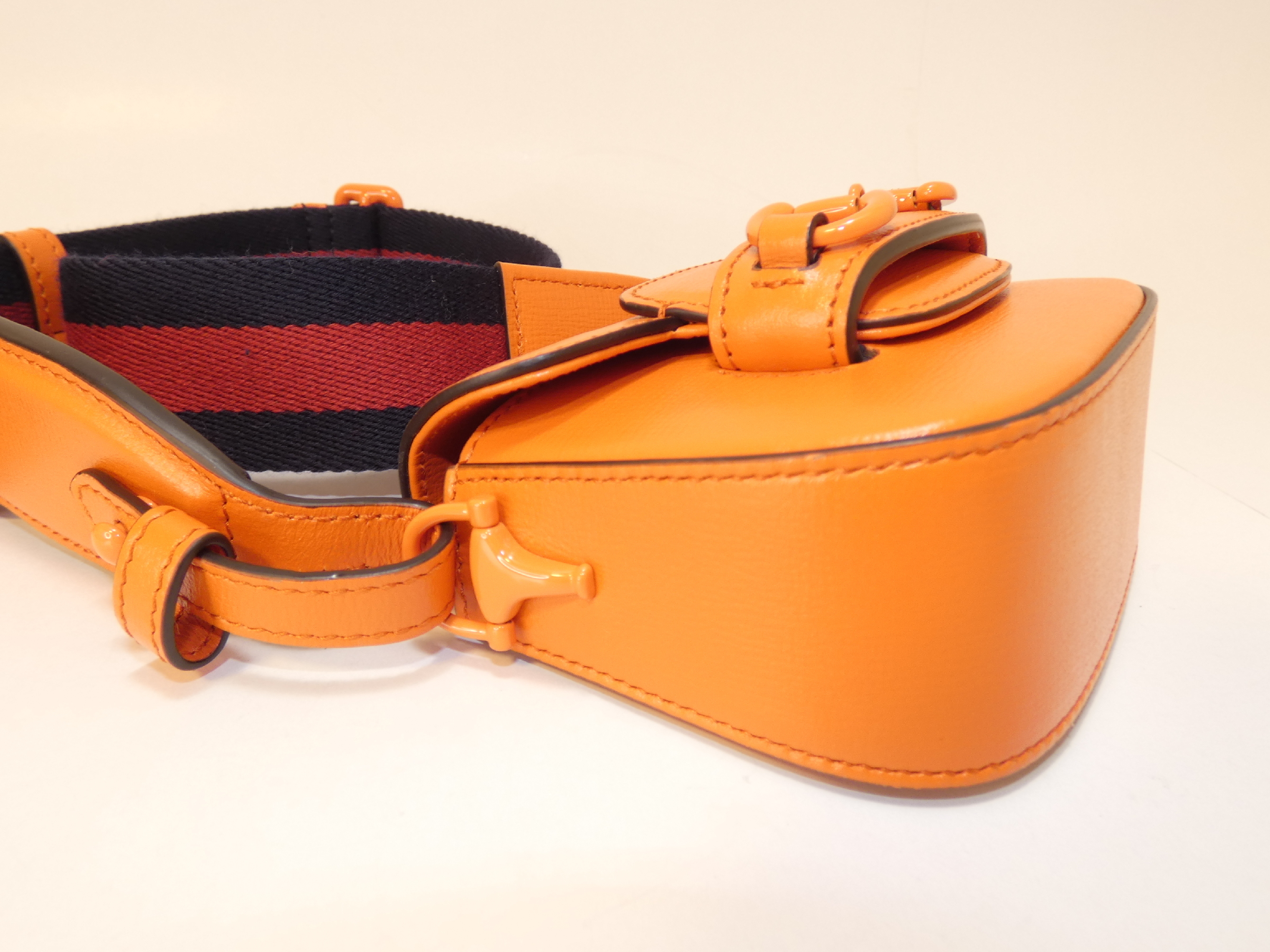 2-way Horsebit Leather Orange Chain Hand — view 6
