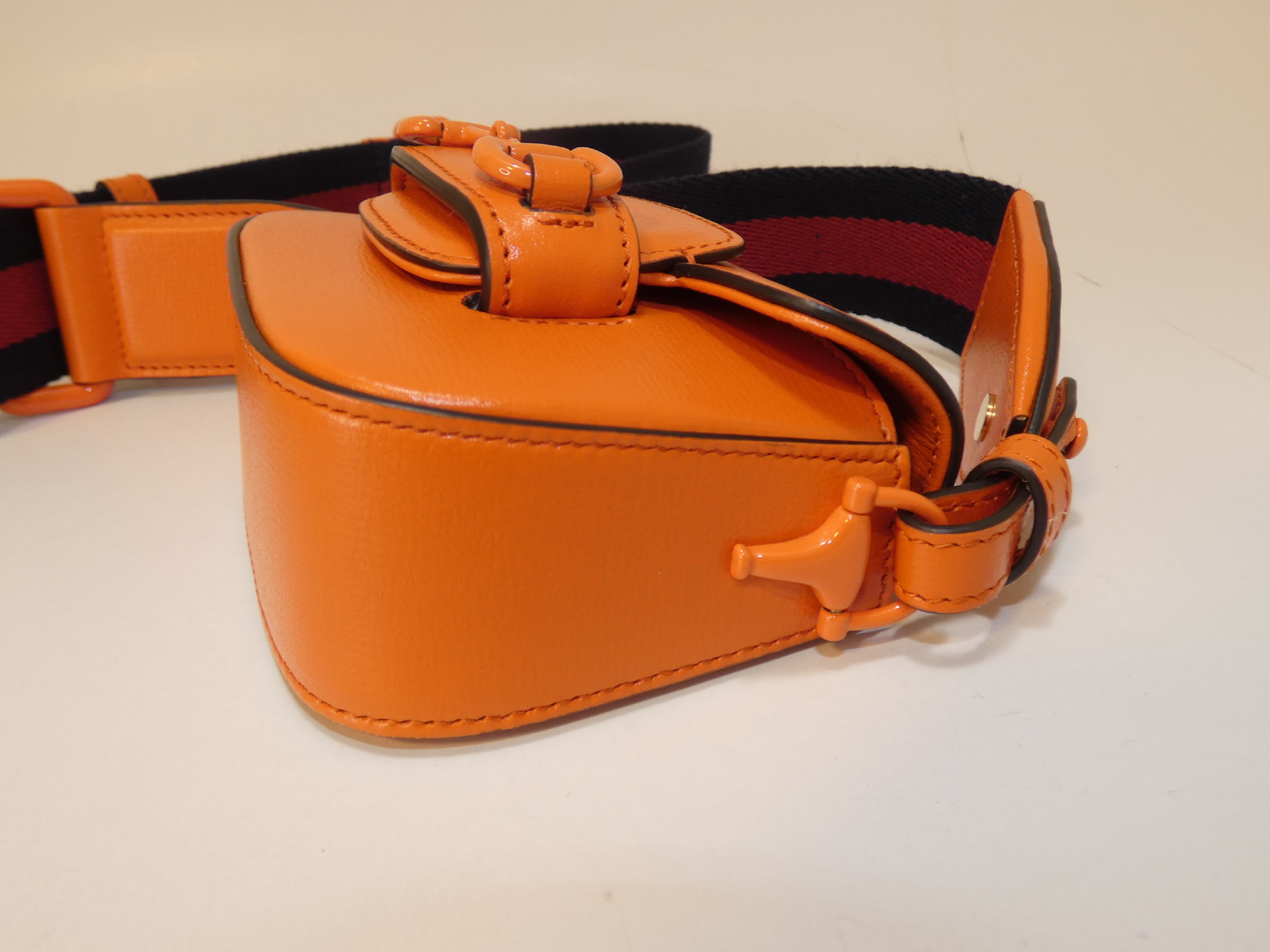 2-way Horsebit Leather Orange Chain Hand — view 7