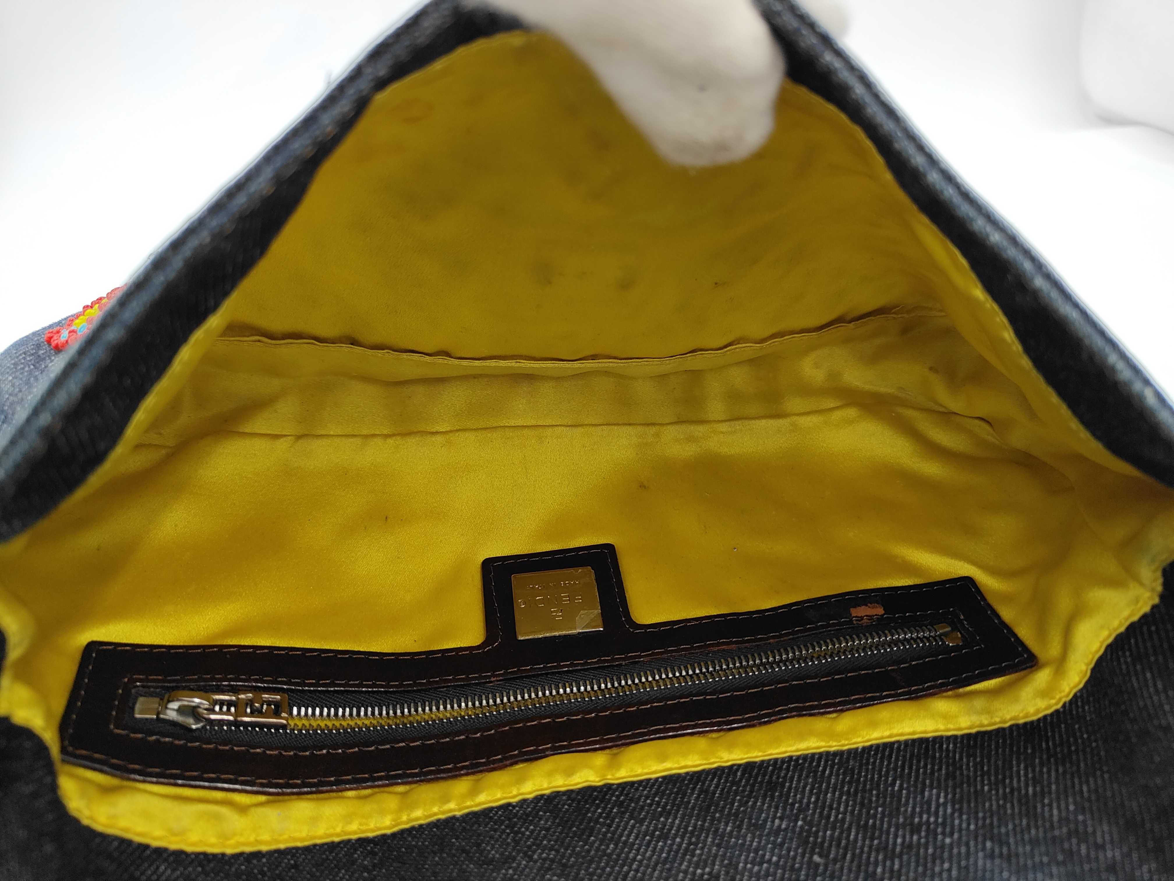 Mamma Denim Floral Beaded Shoulder Bag — view 12