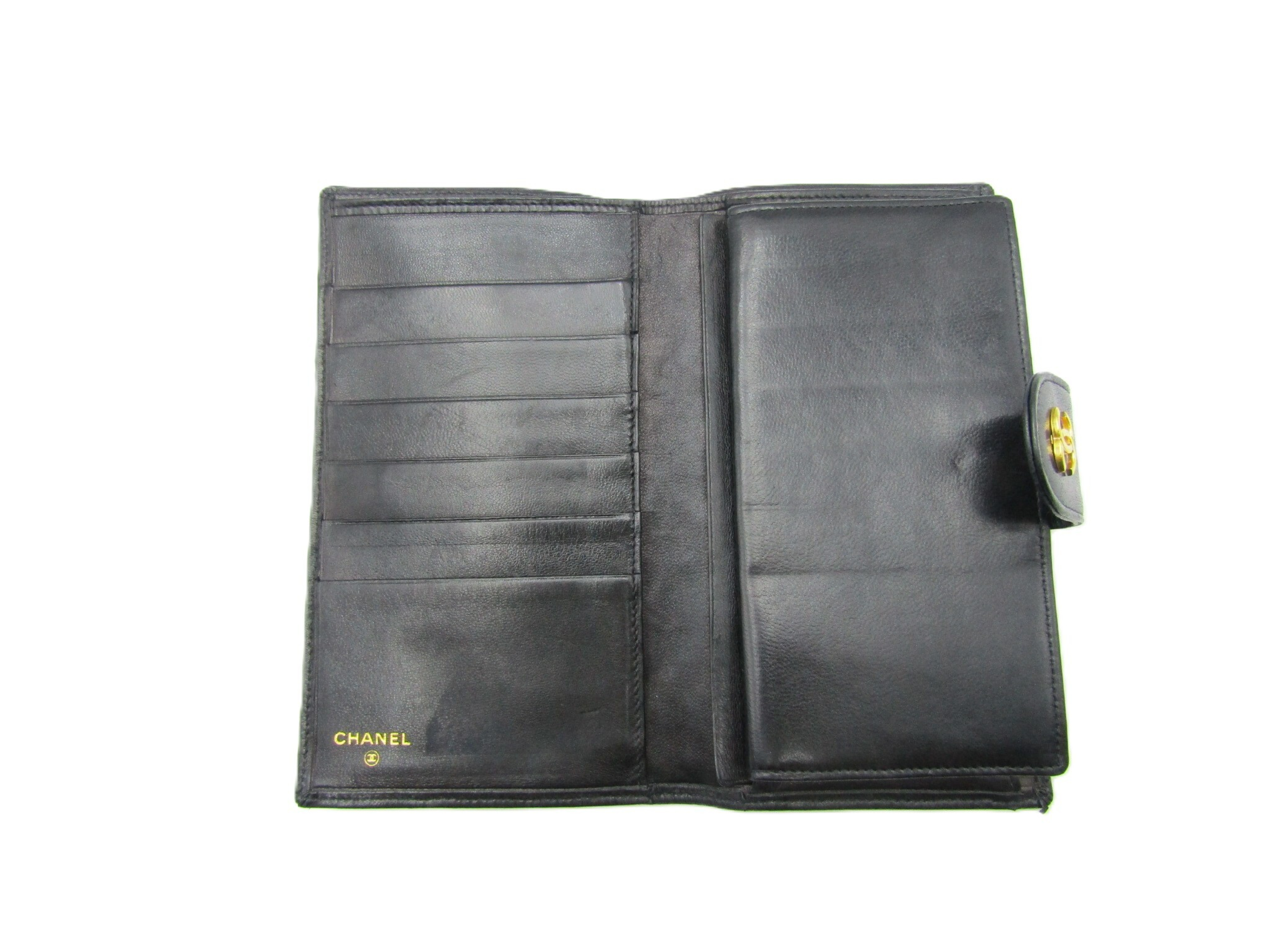 Bicolore Long Flap Wallet A47152 Gold Hardware Wallet — view 5