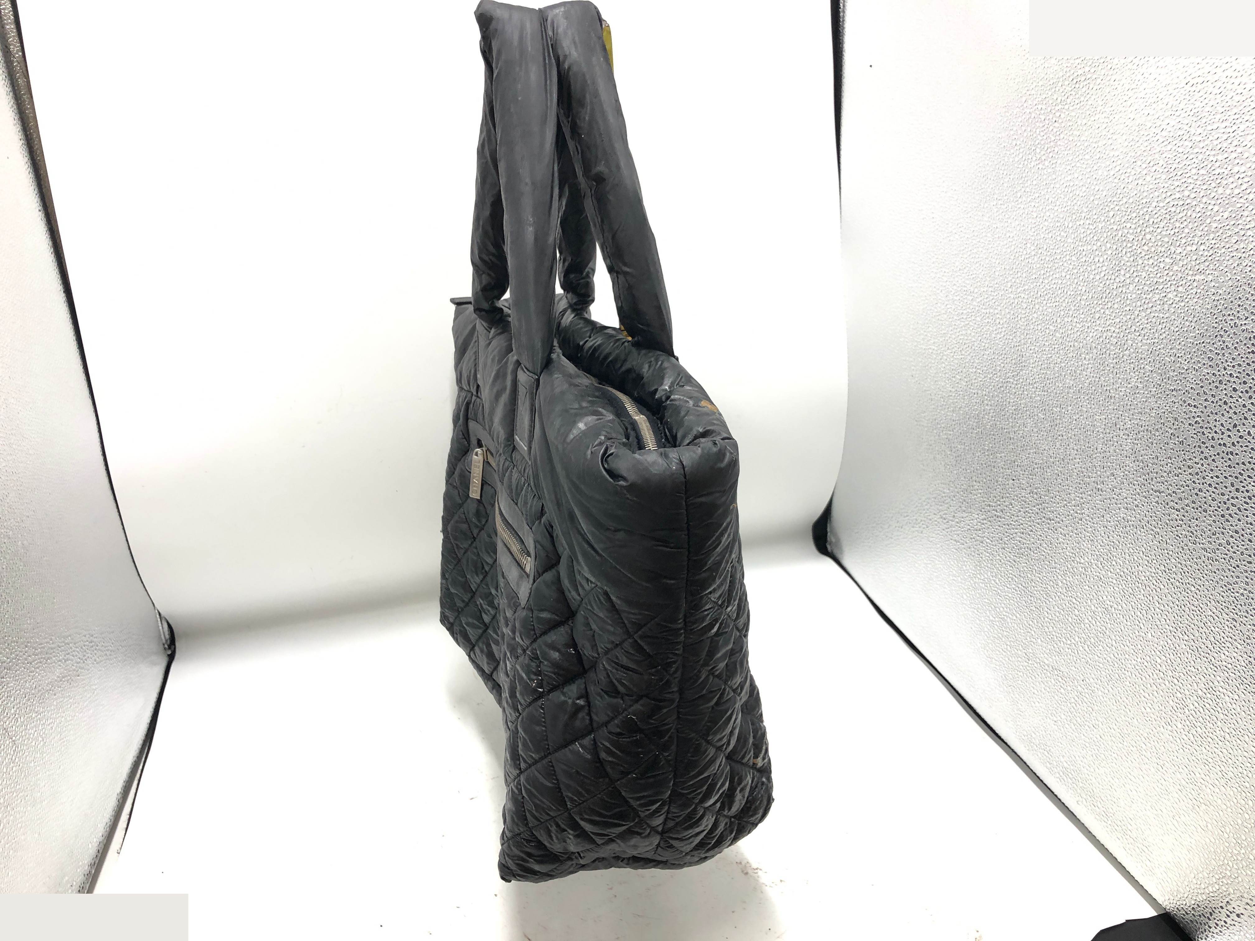 Coco Cocoon Tote GM with sticker, 13949196, Nylon, Black — view 2