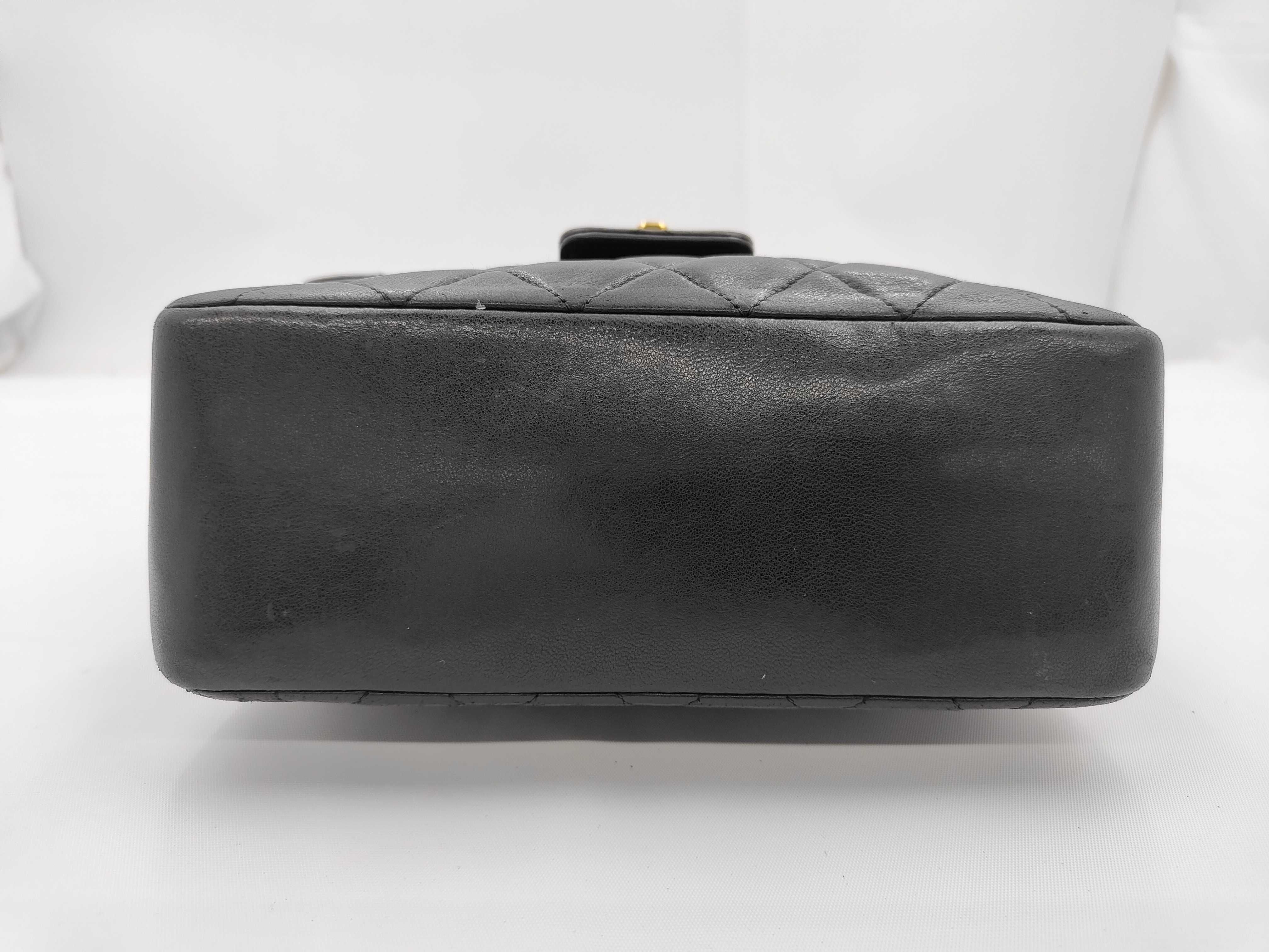 Matelassé Handbag, Leather, Black, Gold Hardware — view 5
