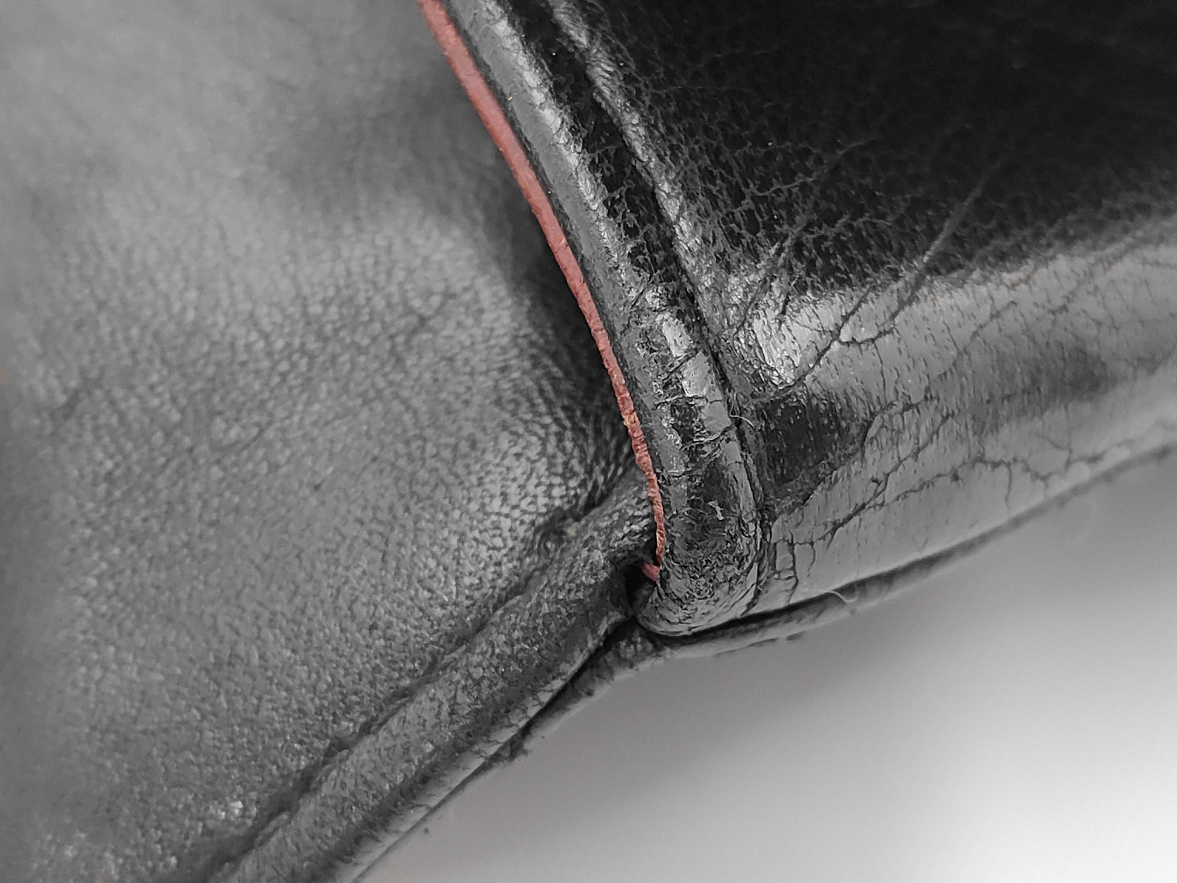 Matelassé Handbag, Leather, Black, Gold Hardware — view 8