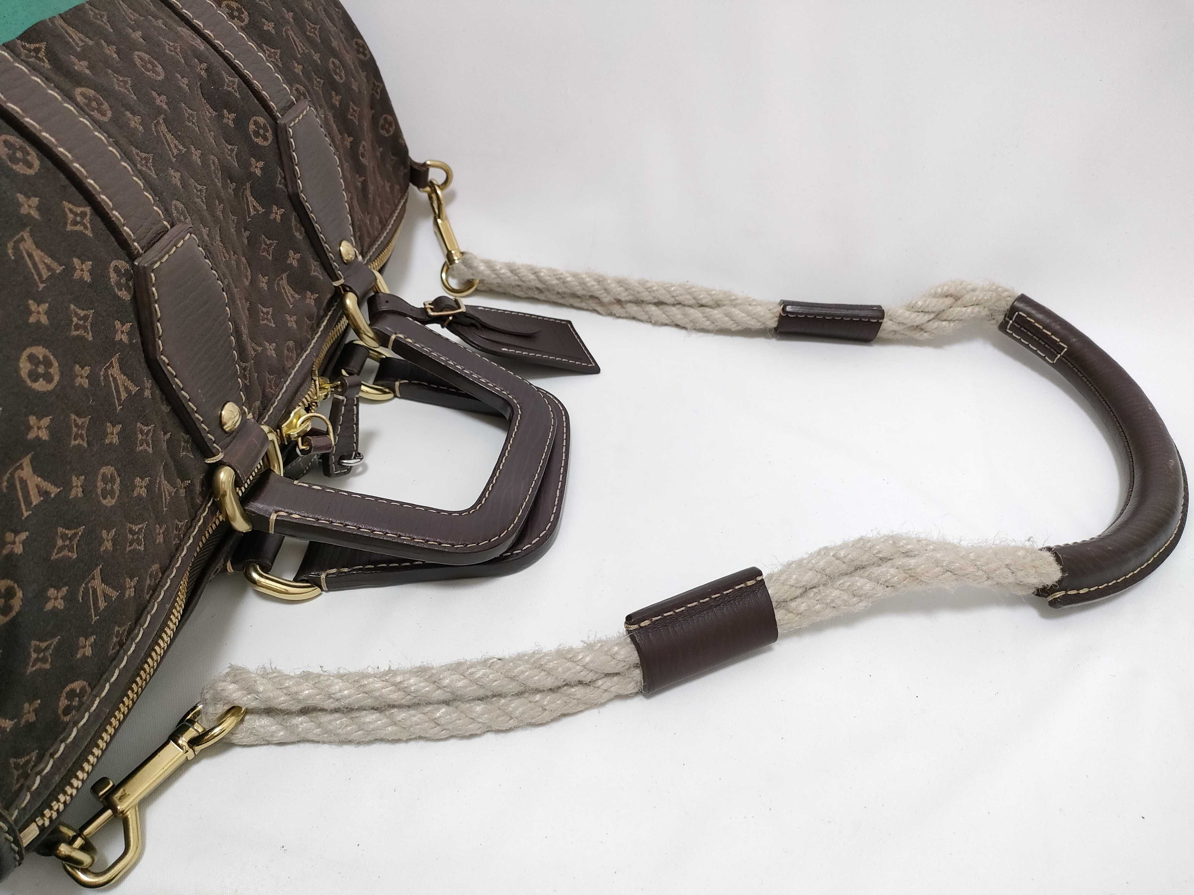 Monogram Mini Lin M40019 Keepall 45 Boston Bag Monogram Mini Lin Ebene Boston Bag — view 6