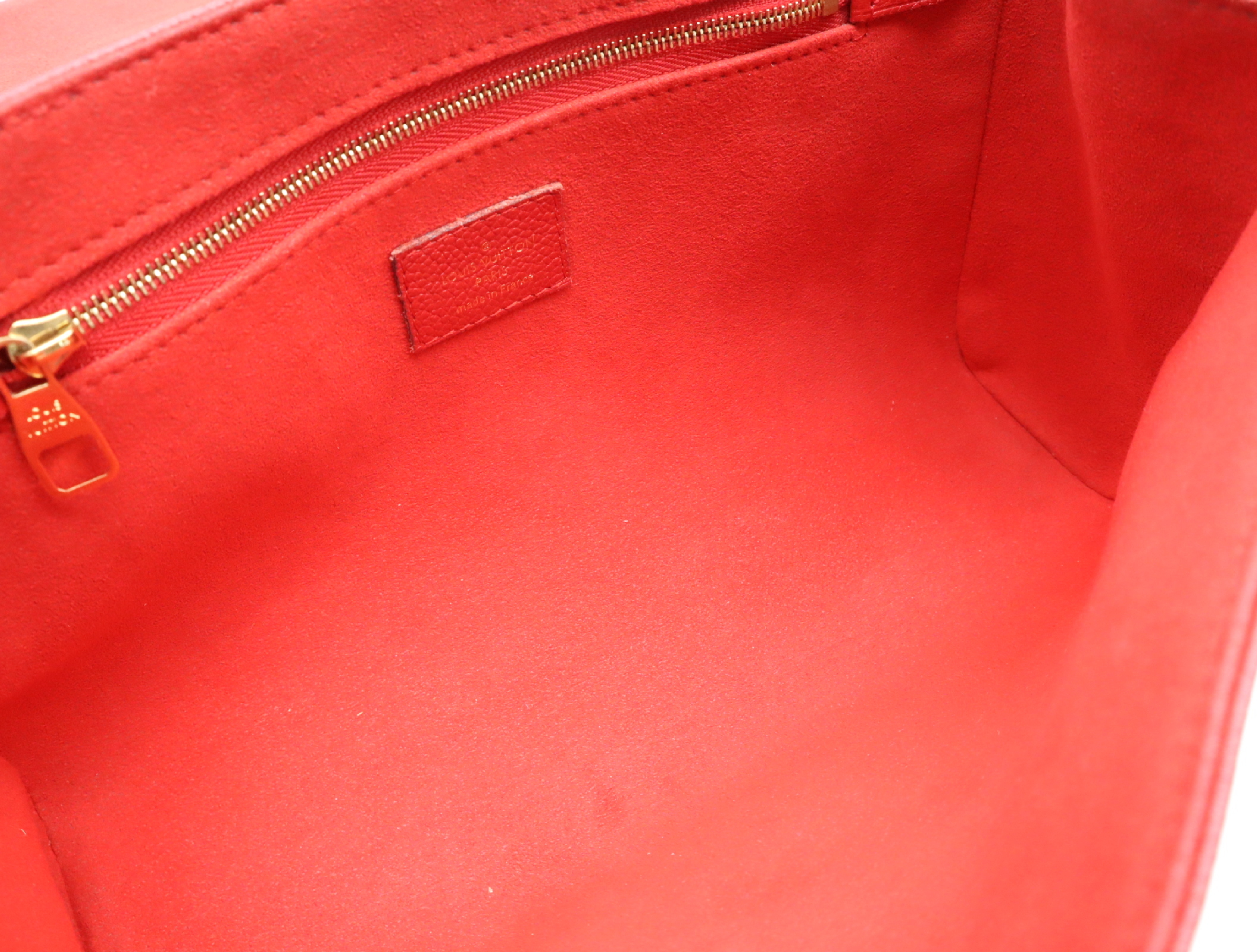 M48949 Monogram Empreinte Saint Germain PM Red Shoulder Bag — view 11