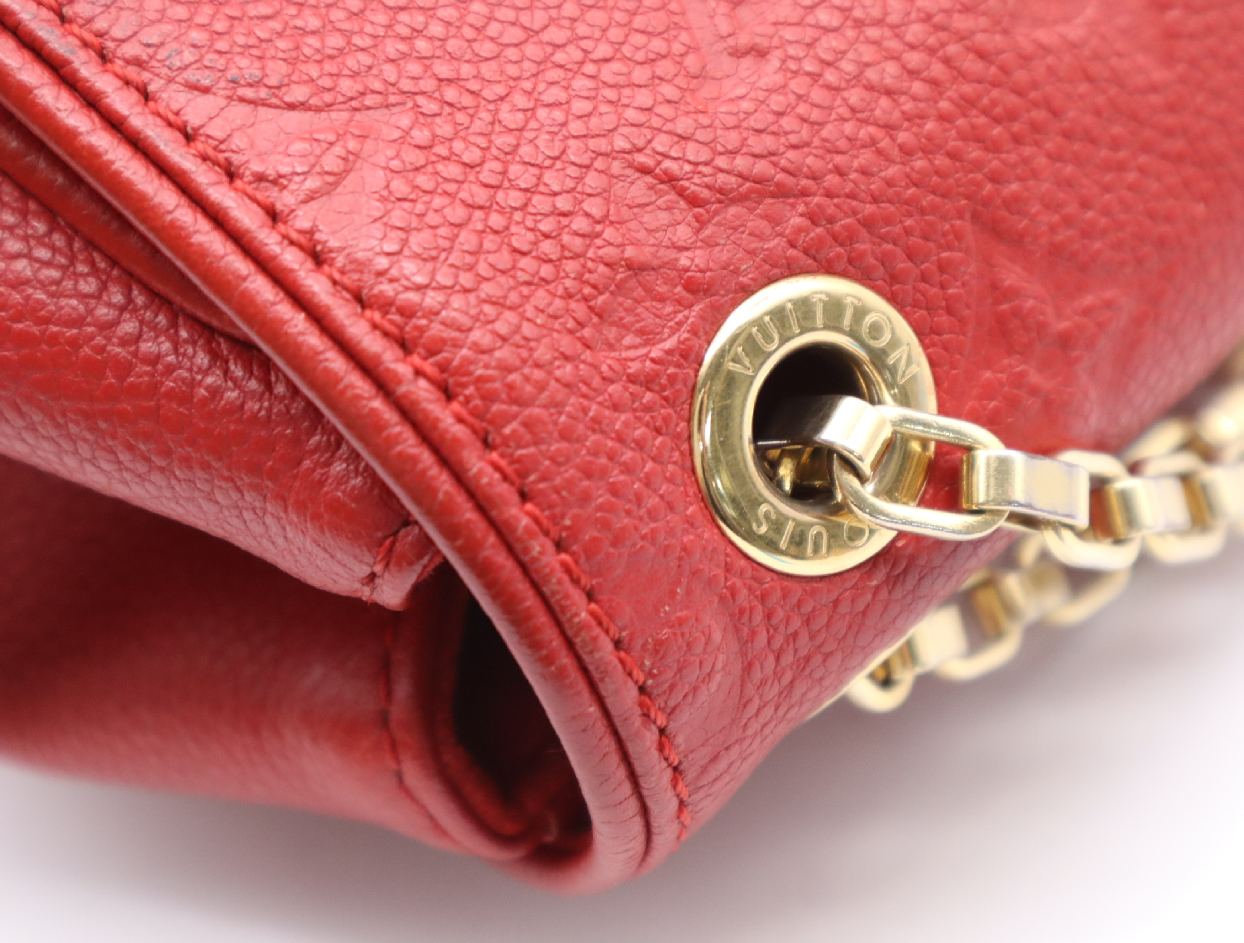 M48949 Monogram Empreinte Saint Germain PM Red Shoulder Bag — view 8
