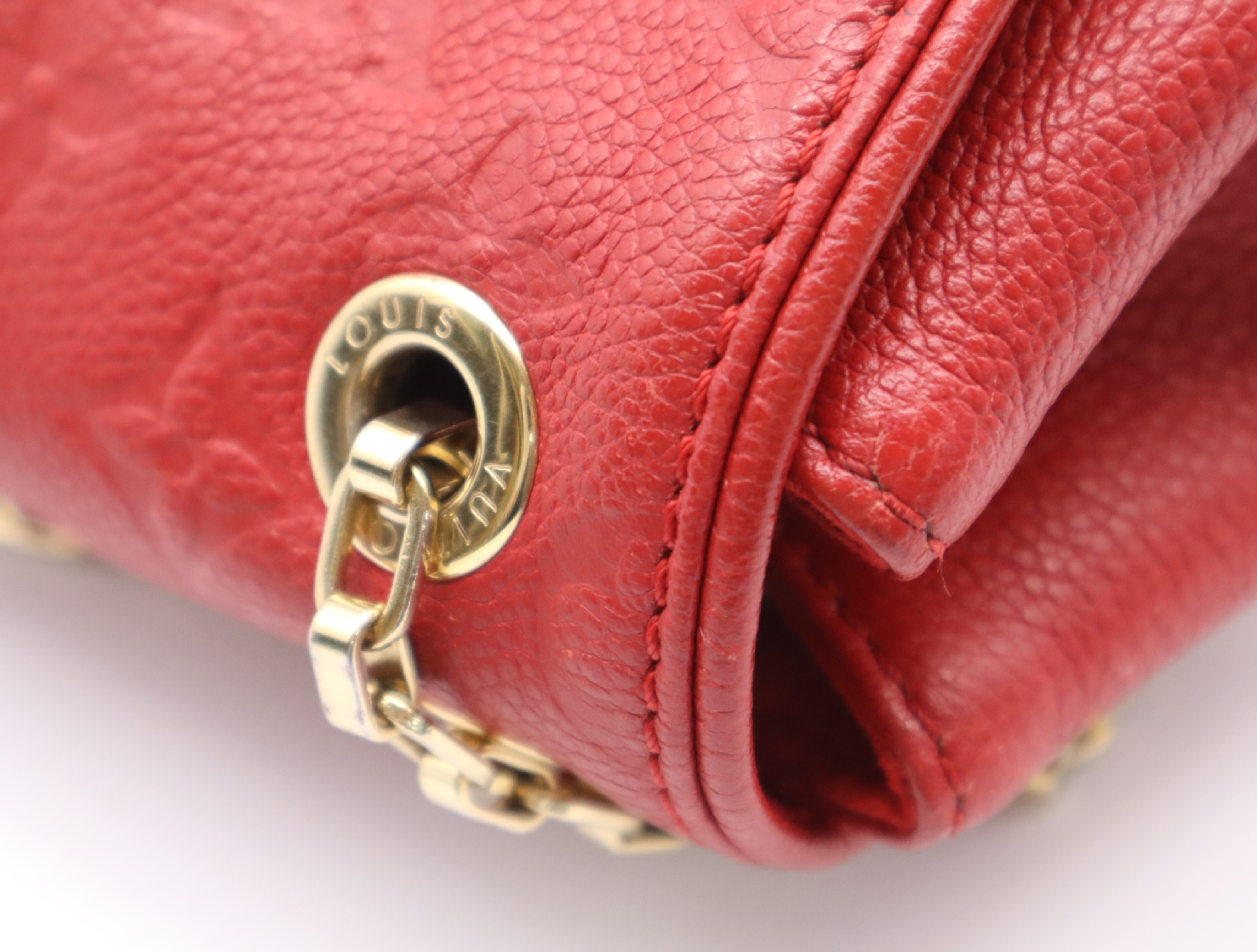 M48949 Monogram Empreinte Saint Germain PM Red Shoulder Bag — view 9