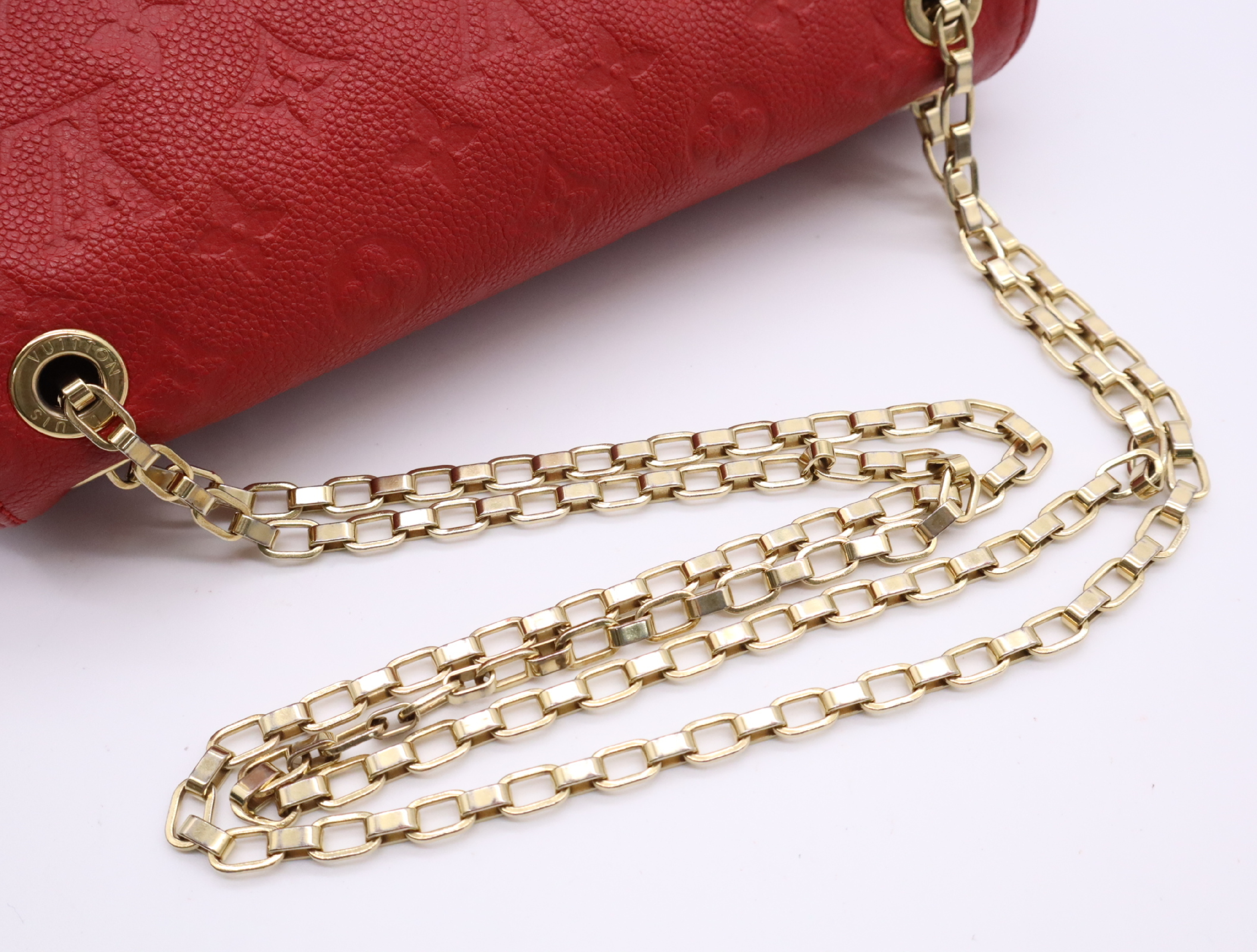 M48949 Monogram Empreinte Saint Germain PM Red Shoulder Bag — view 10