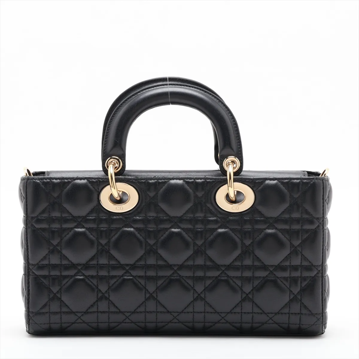 Lady D Joy Leather 2-Way Handbag, Black — view 2