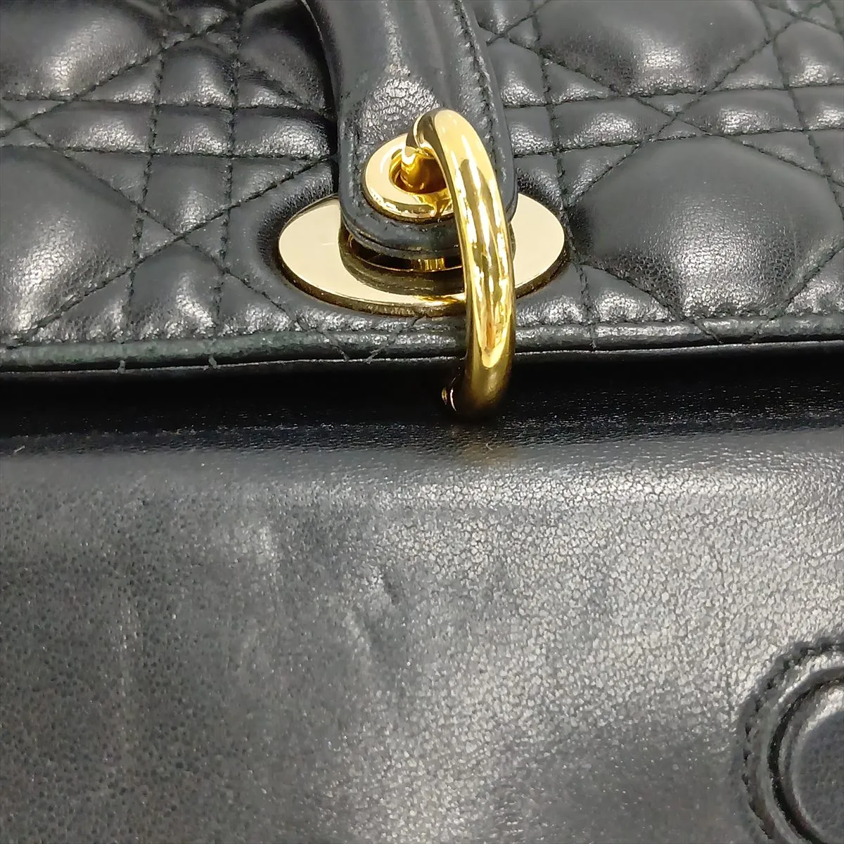 Lady D Joy Leather 2-Way Handbag, Black — view 12