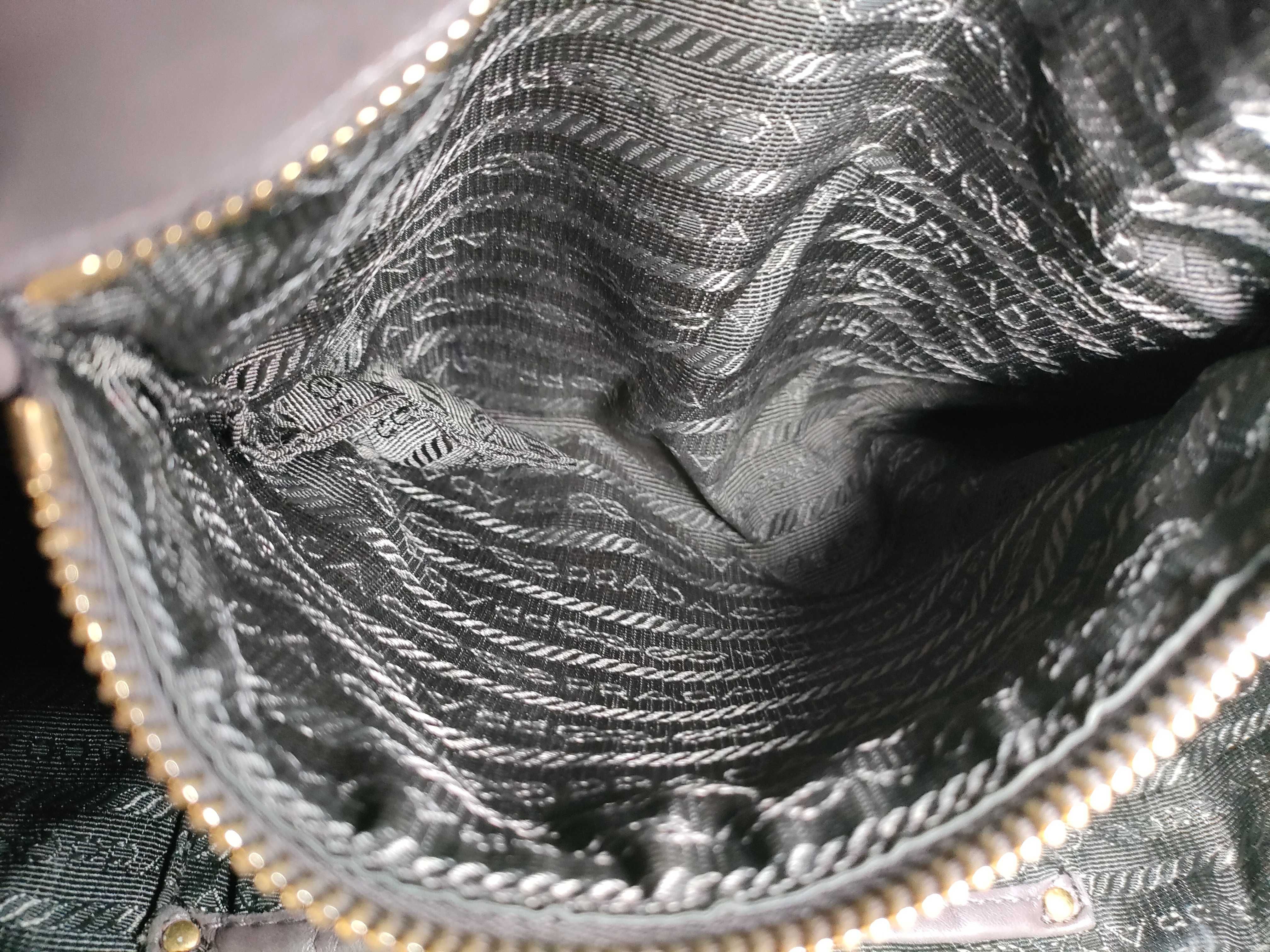 2-way bag with long strap, Nappa leather, greige handbag — view 11