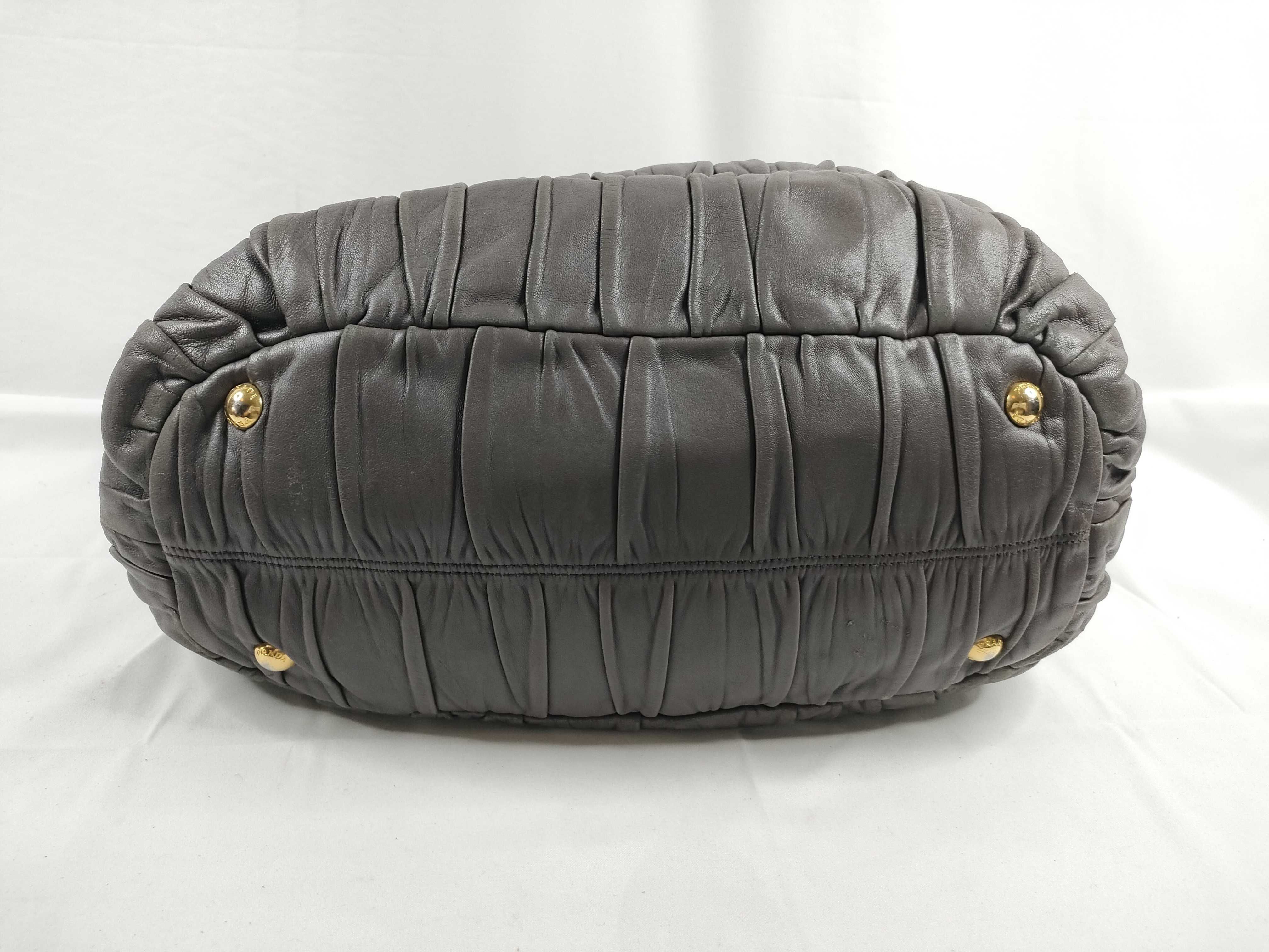 2-way bag with long strap, Nappa leather, greige handbag — view 4