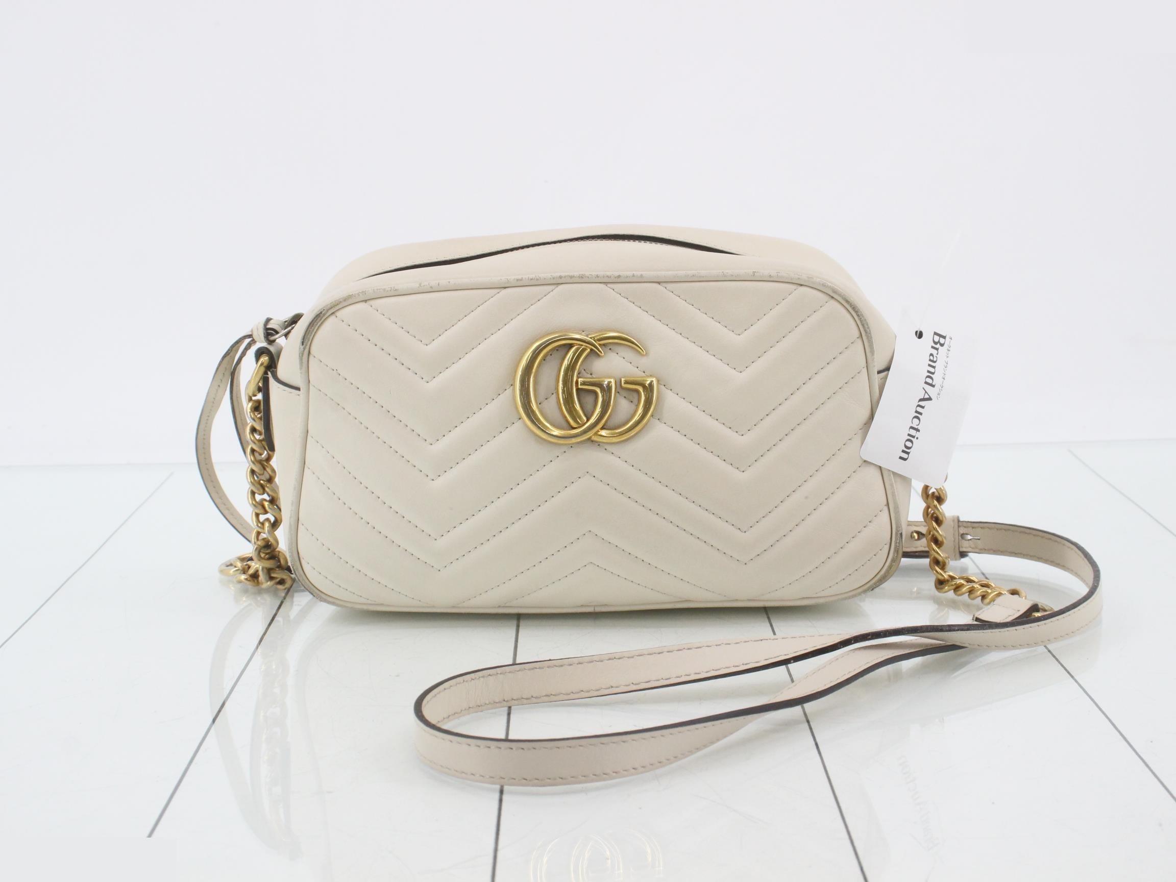 GG Marmont Shoulder Bag, Ivory