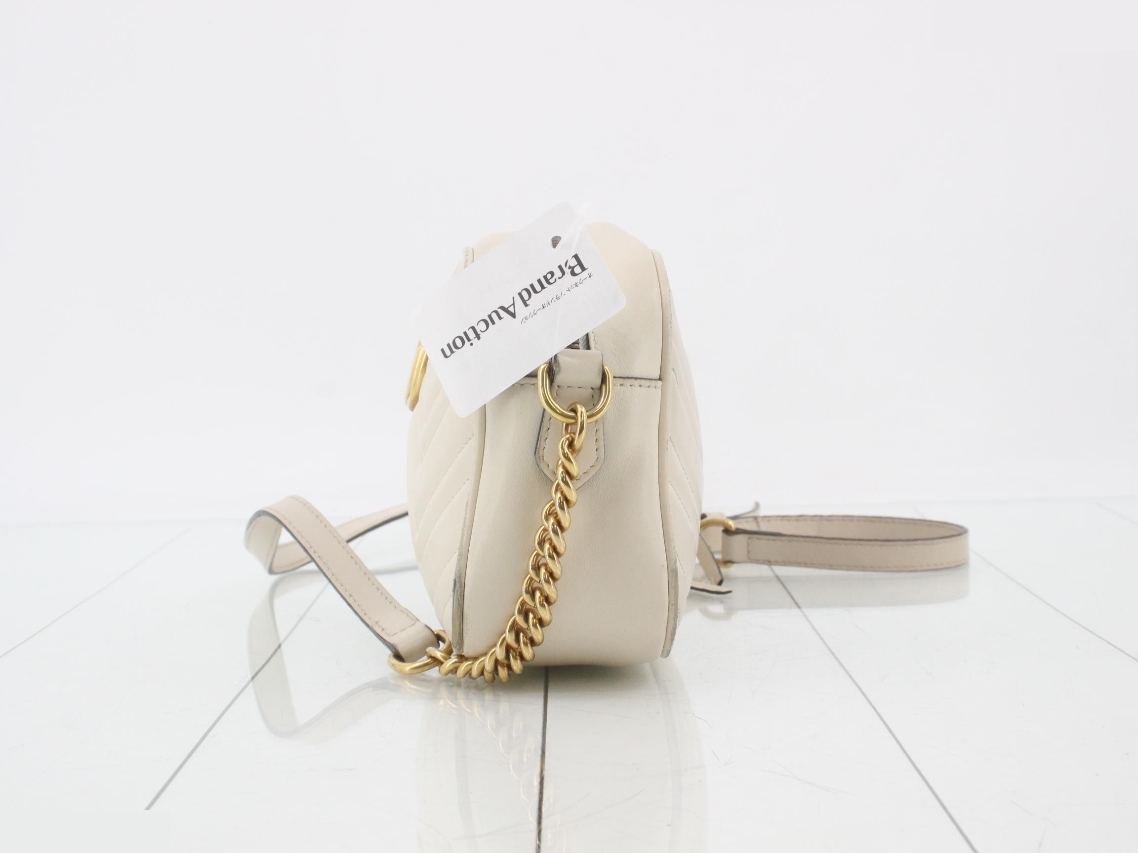 GG Marmont Shoulder Bag, Ivory — view 3