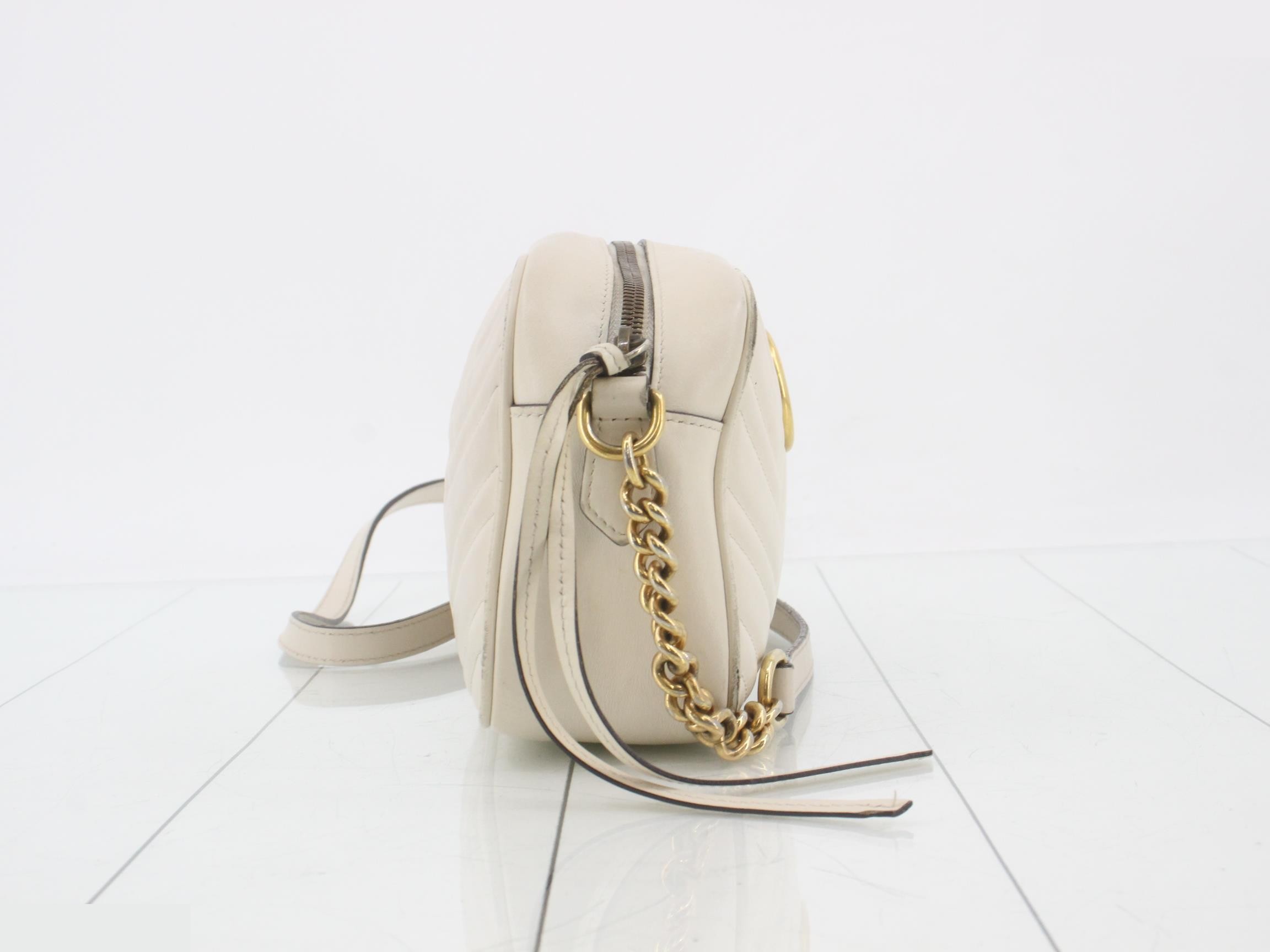 GG Marmont Shoulder Bag, Ivory — view 4