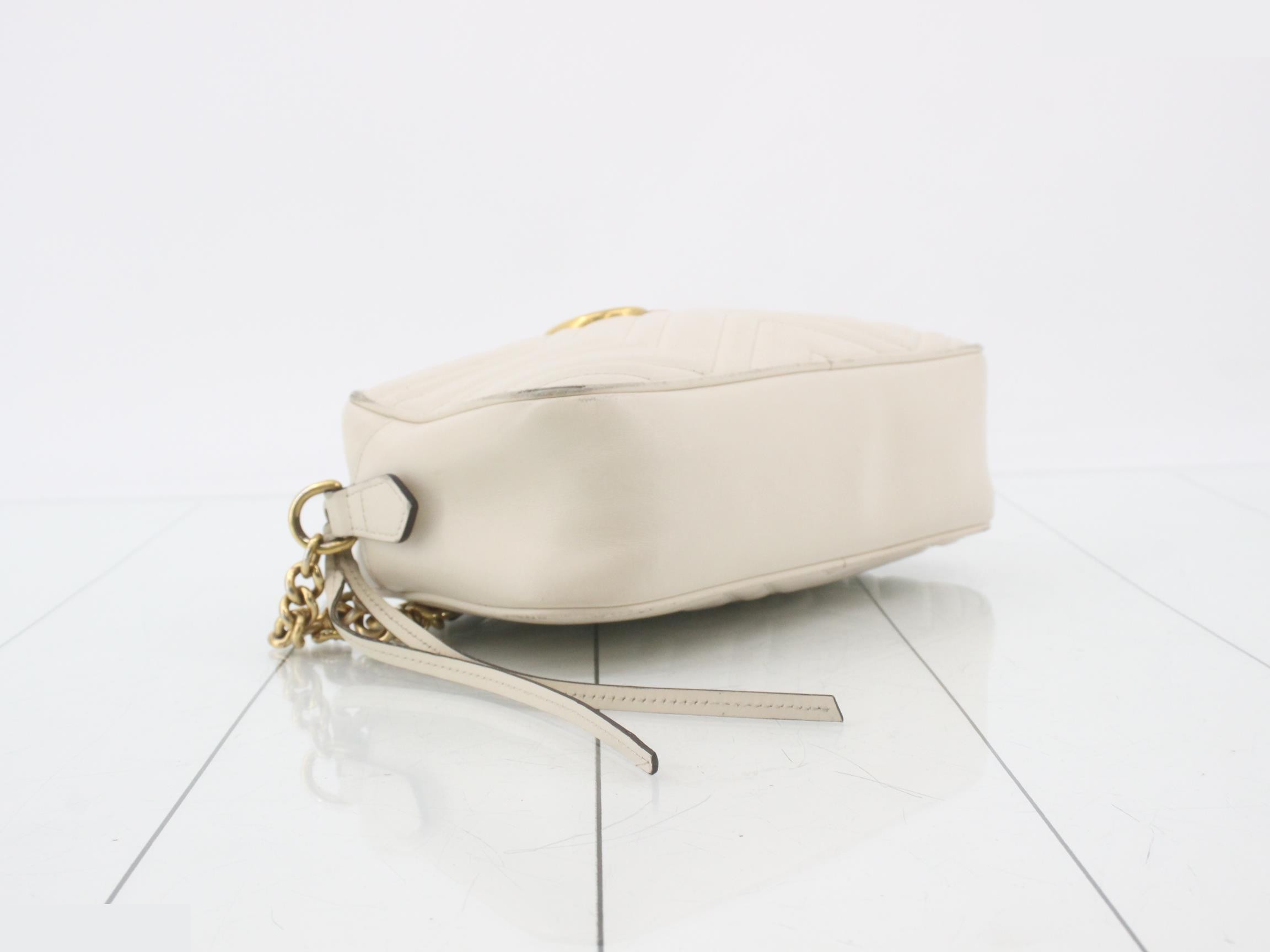 GG Marmont Shoulder Bag, Ivory — view 5