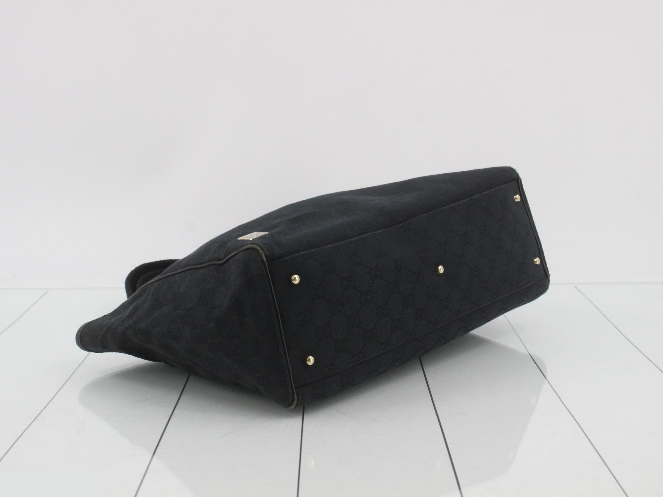Canvas x Leather Shoulder Bag - Horsebit — view 5