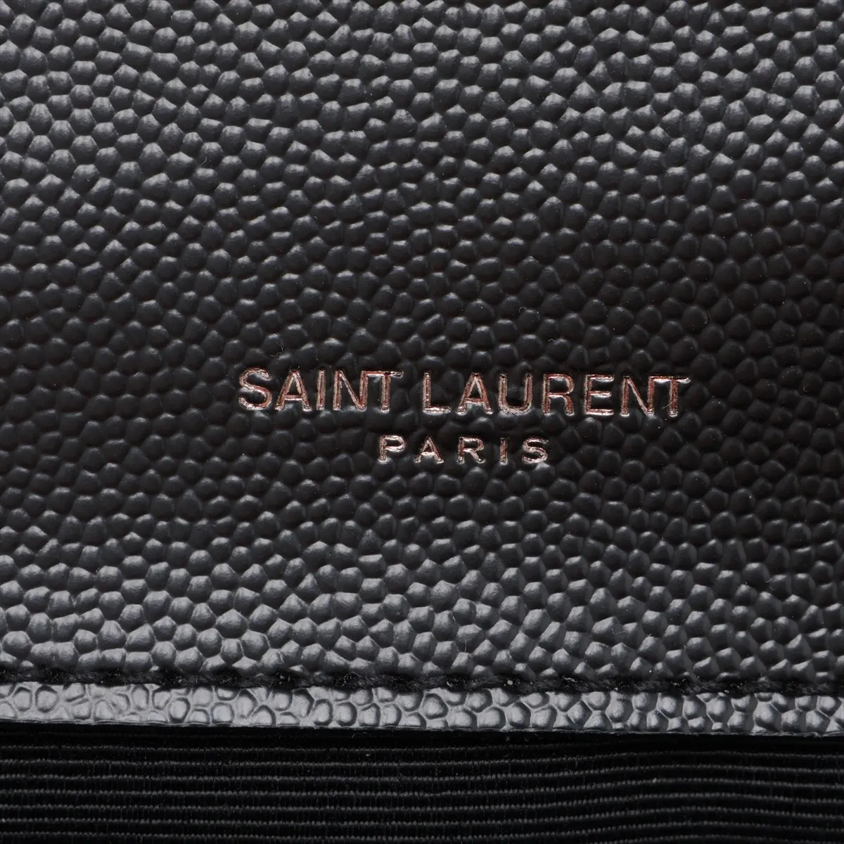 Envelope Leather Chain Shoulder Bag, Black 600185 — view 8