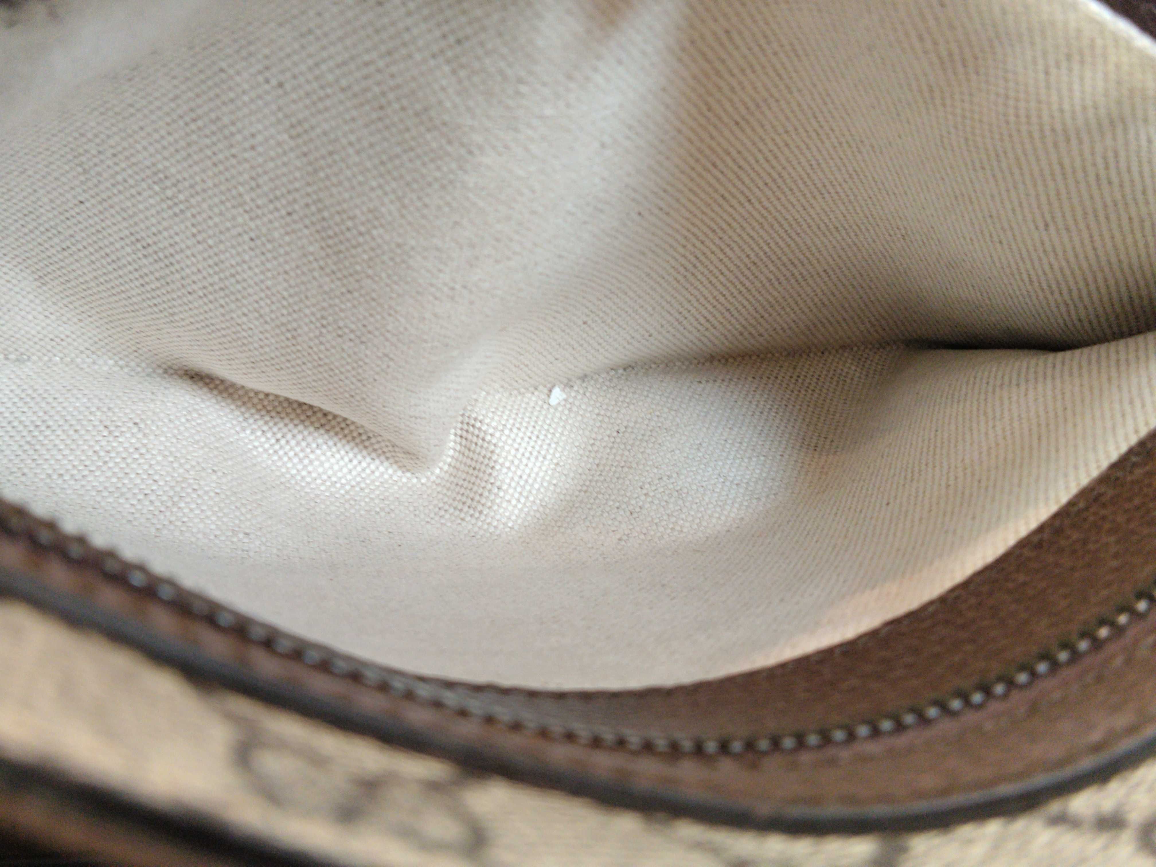 GG Supreme PH- GG Supreme Monogram Canvas Textured Dollar Ophidia Messenger Bag (Bei Shoulder Bag) — view 13