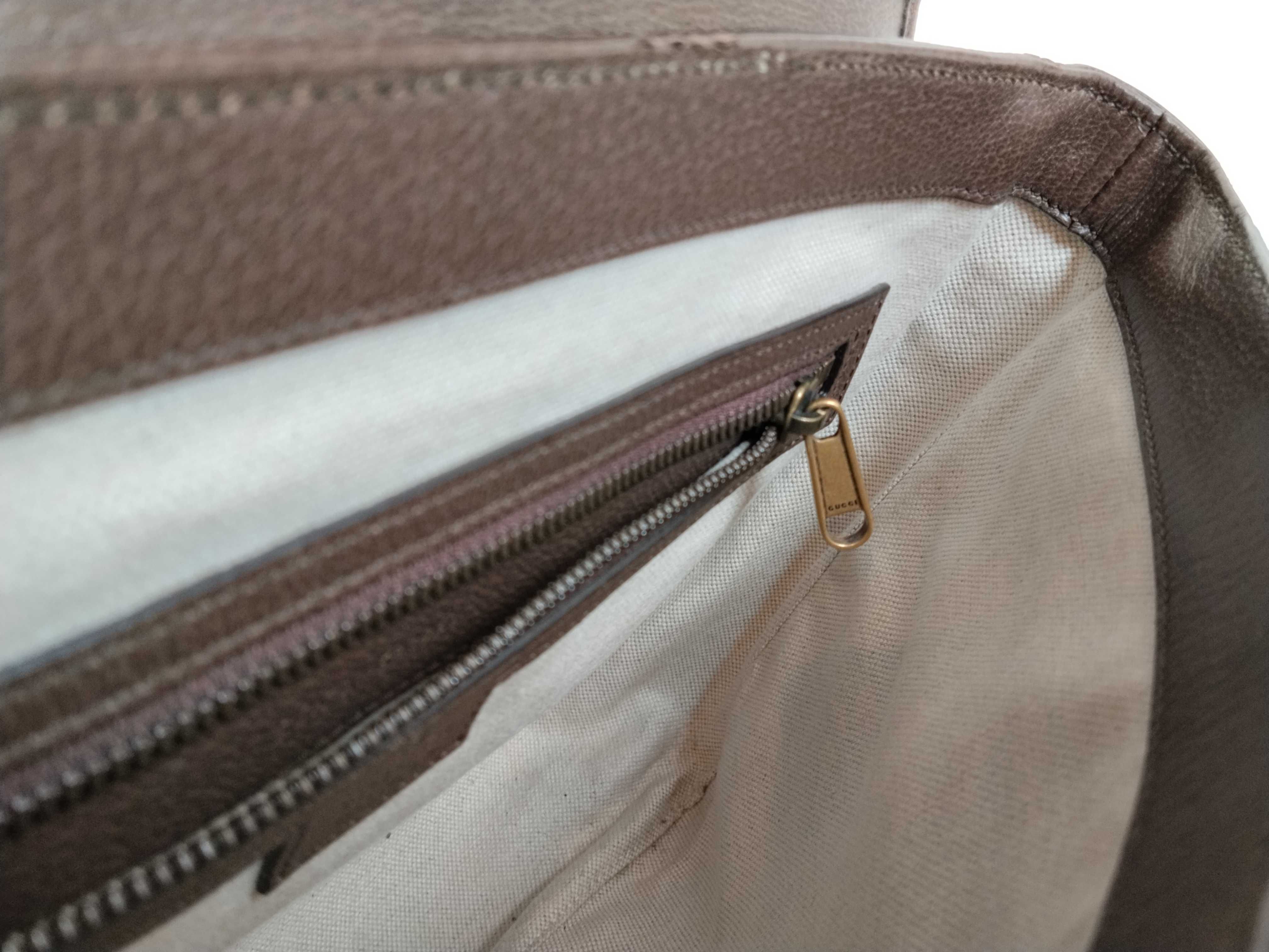 GG Supreme PH- GG Supreme Monogram Canvas Textured Dollar Ophidia Messenger Bag (Bei Shoulder Bag) — view 10